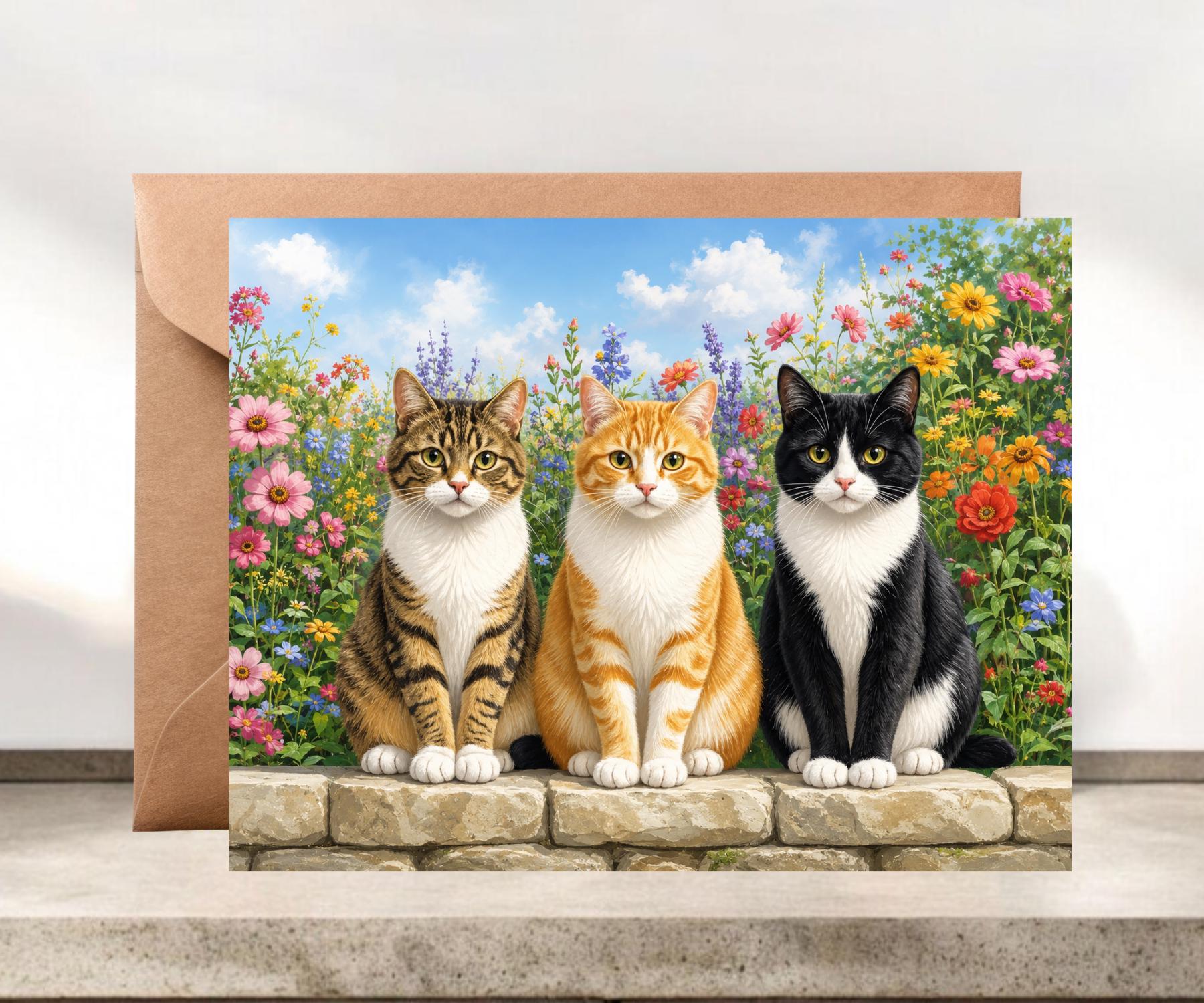 Cat Notecards, Cat Stationery #015