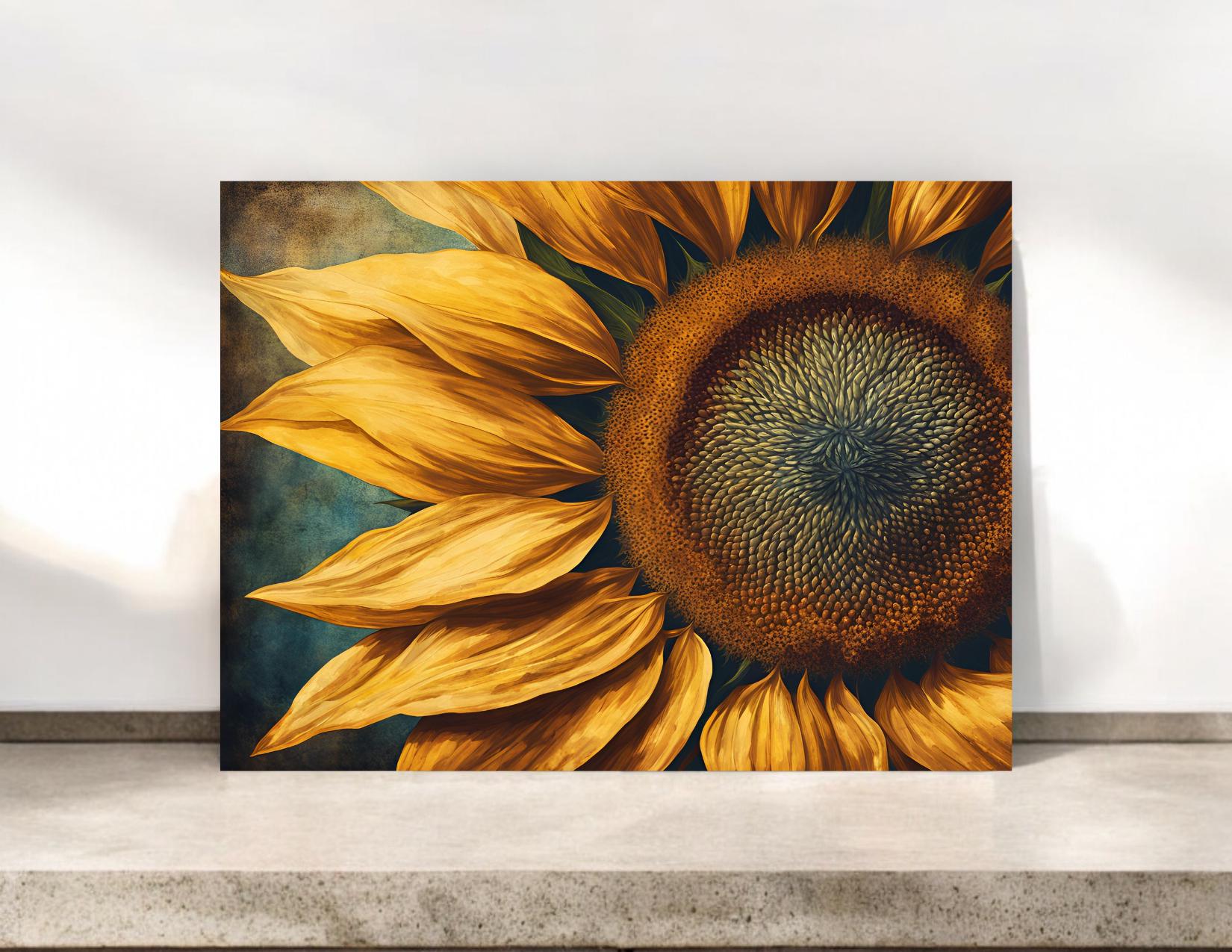 Giant Sunflower Notecards, Sunflower Stationery #080