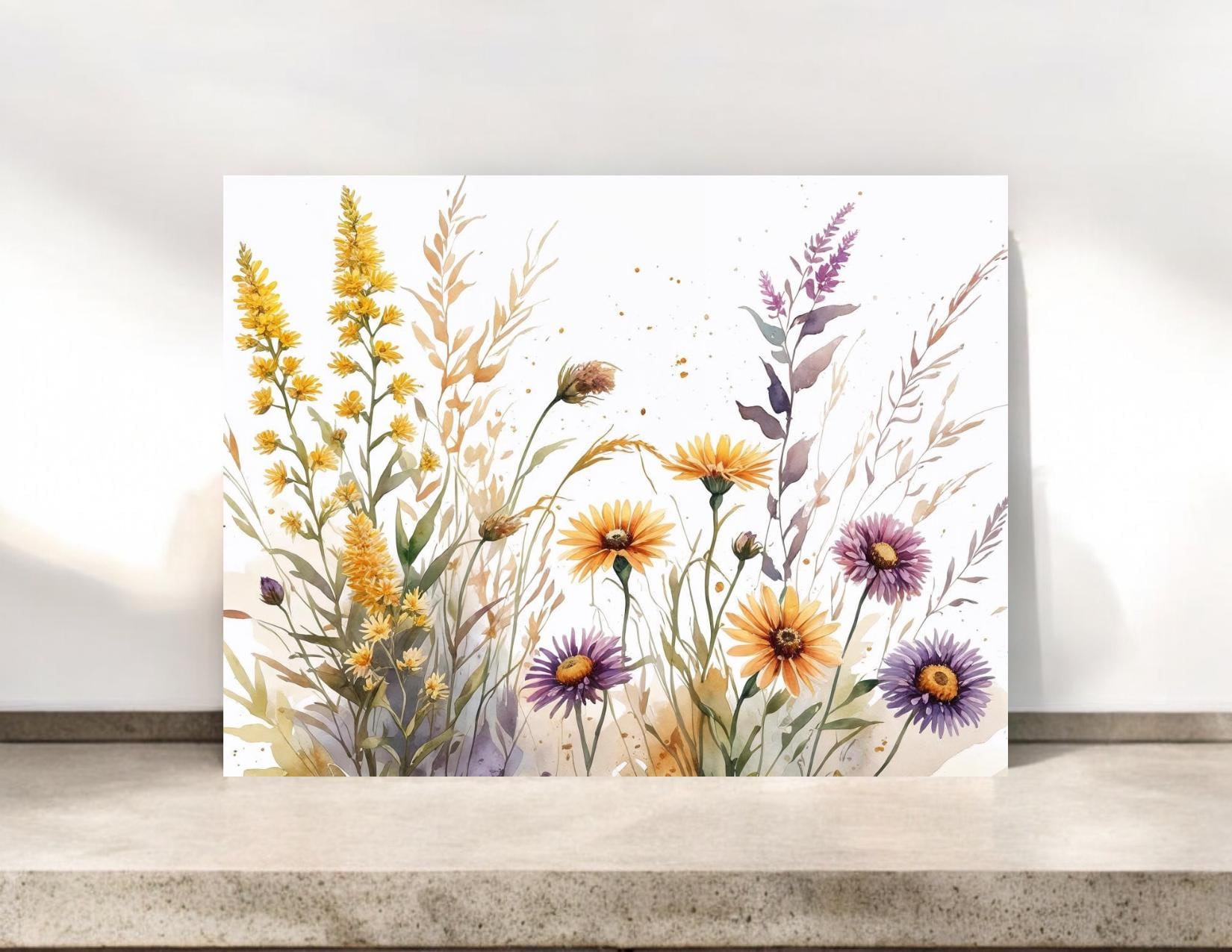 Watercolor Wildflower Notecard #021