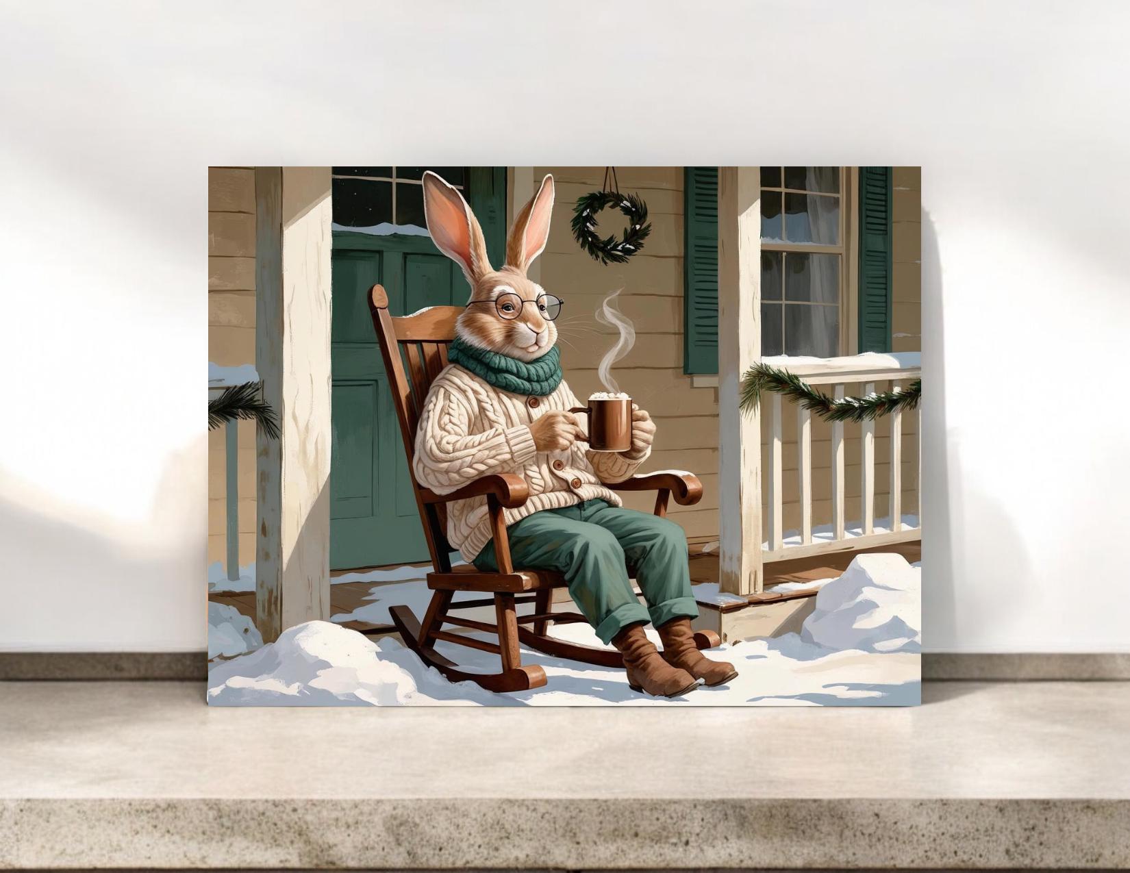 Grandpa Bunny Blank Notecards #057