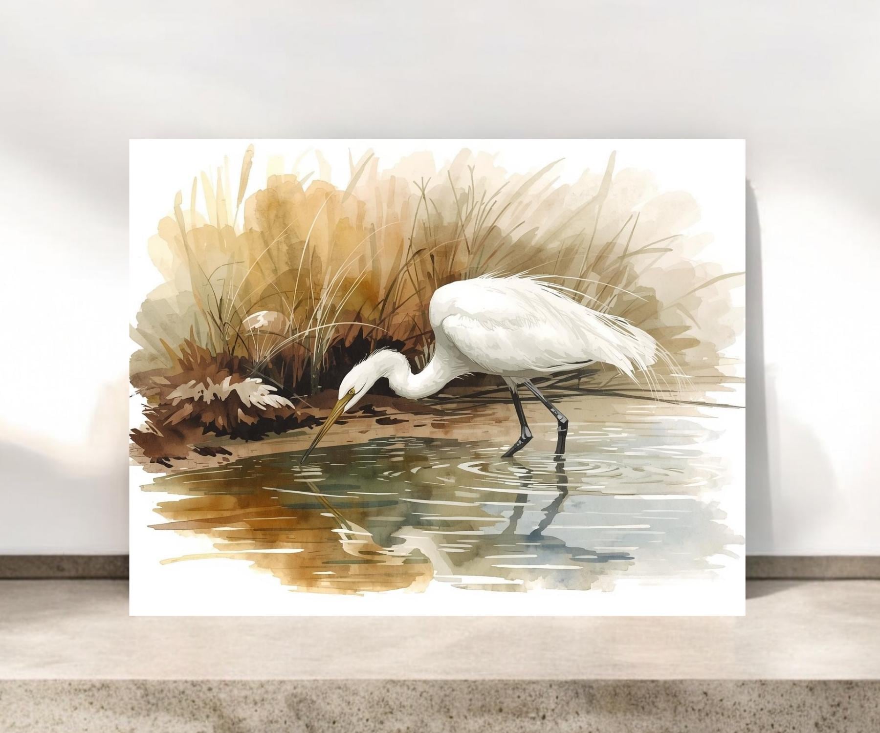 Great Egret Notecards: Bird Lover Stationery, All Occasion Cards #114