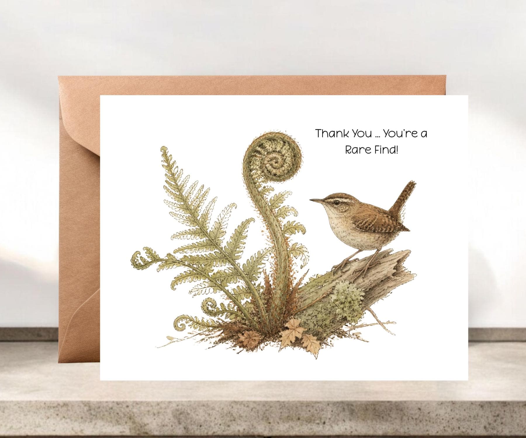 Nature Thank You Notecard, Gratitude Card #312