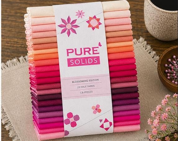 Art Gallery Fabrics Pure Solids – Blossoming Edition Half-Yard Cuts (23 Total)