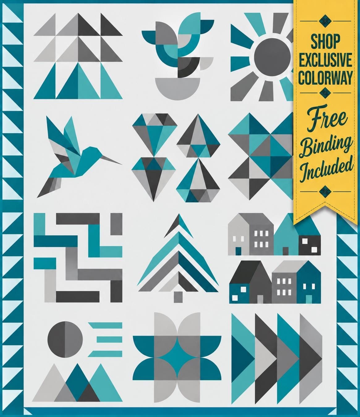 Ocean Night Hand + Soul 2027 BOM Fabric Bundle, AGF Pure Solids, Shop Exclusive Colorway