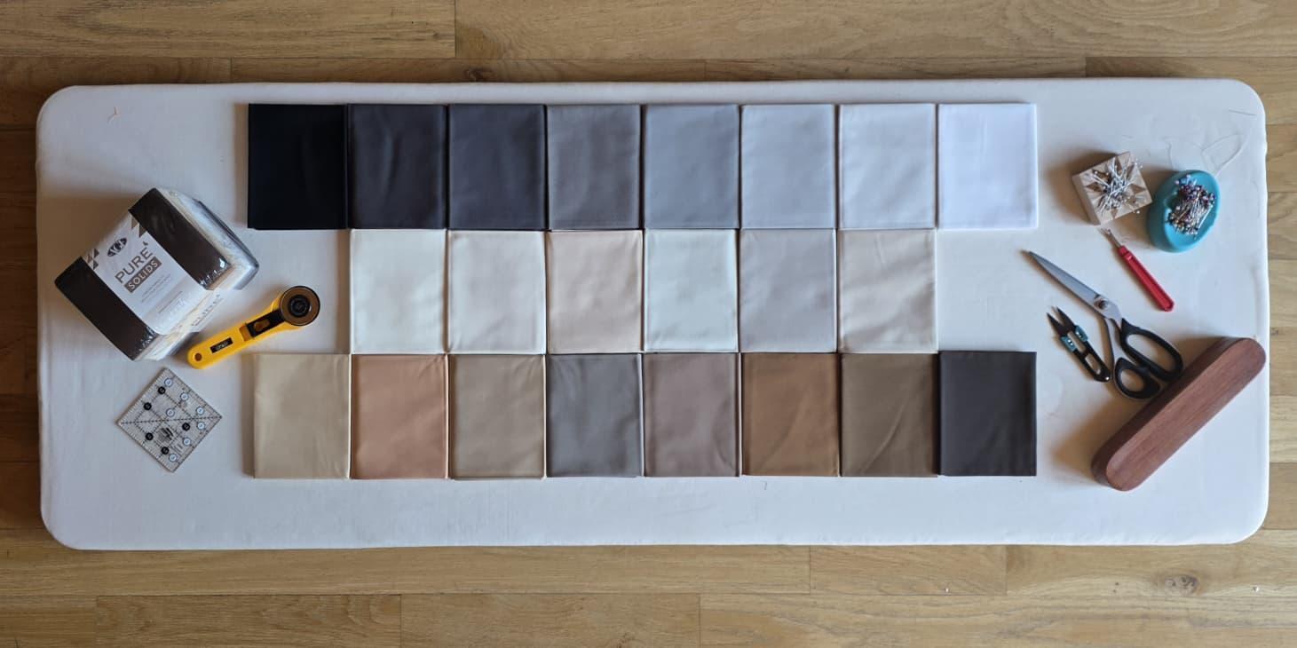 AGF Pure Solids, Hibernating Edition | 22 Half-Yard Cuts | 11 Total Yards | Art Gallery Fabrics Pure Solids, view 4