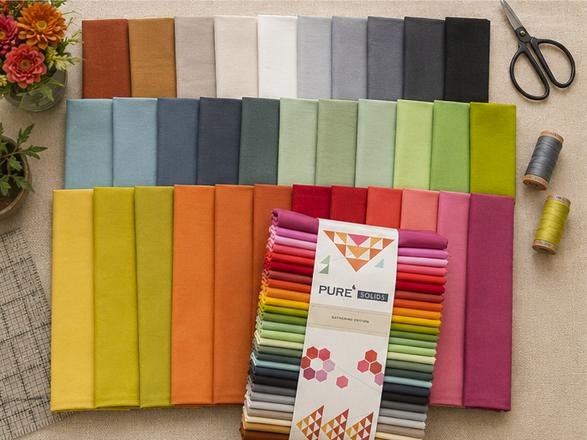 AGF Pure Solids, Gathering Edition | 23 Half-Yard Cuts | 11.5 Total Yards | Art Gallery Fabrics Pure Solids, view 2