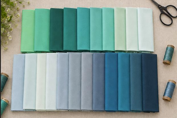 AGF Pure Solids, Summering Edition | 23 Half-Yard Cuts | 11.5 Total Yards | Art Gallery Fabrics Pure Solids, view 2