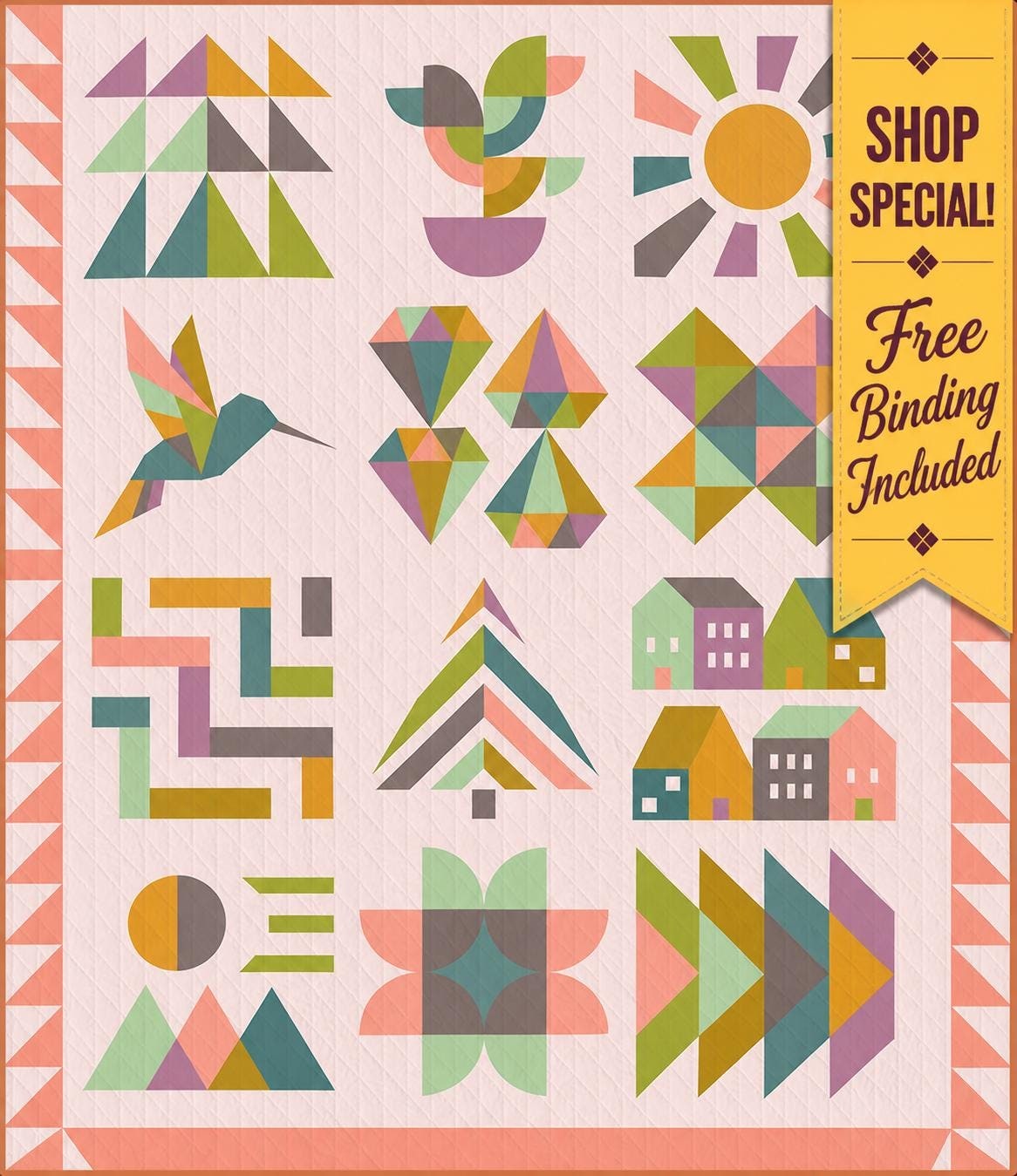 Summer Meadow Hand + Soul 2027 BOM Fabric Bundle, AGF Pure Solids, Eudaimonia Studio Quilt Along