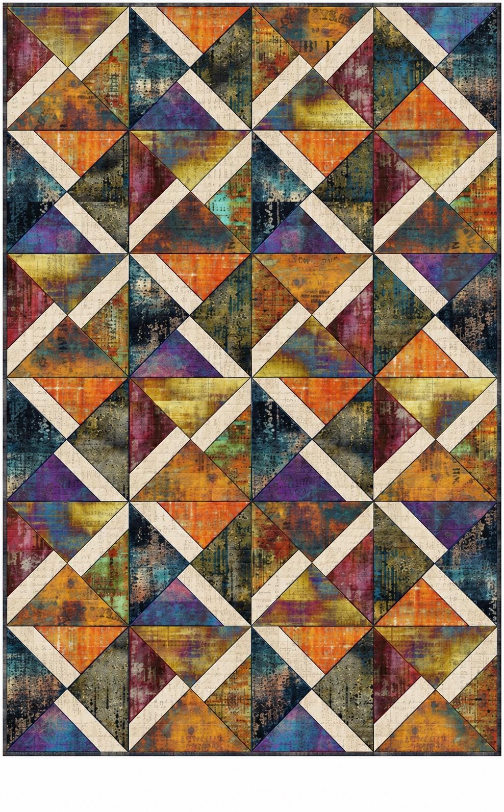 GE Designs Amalie Supersize Quilt Kit in Tim Holtz "Abandoned" Fabric