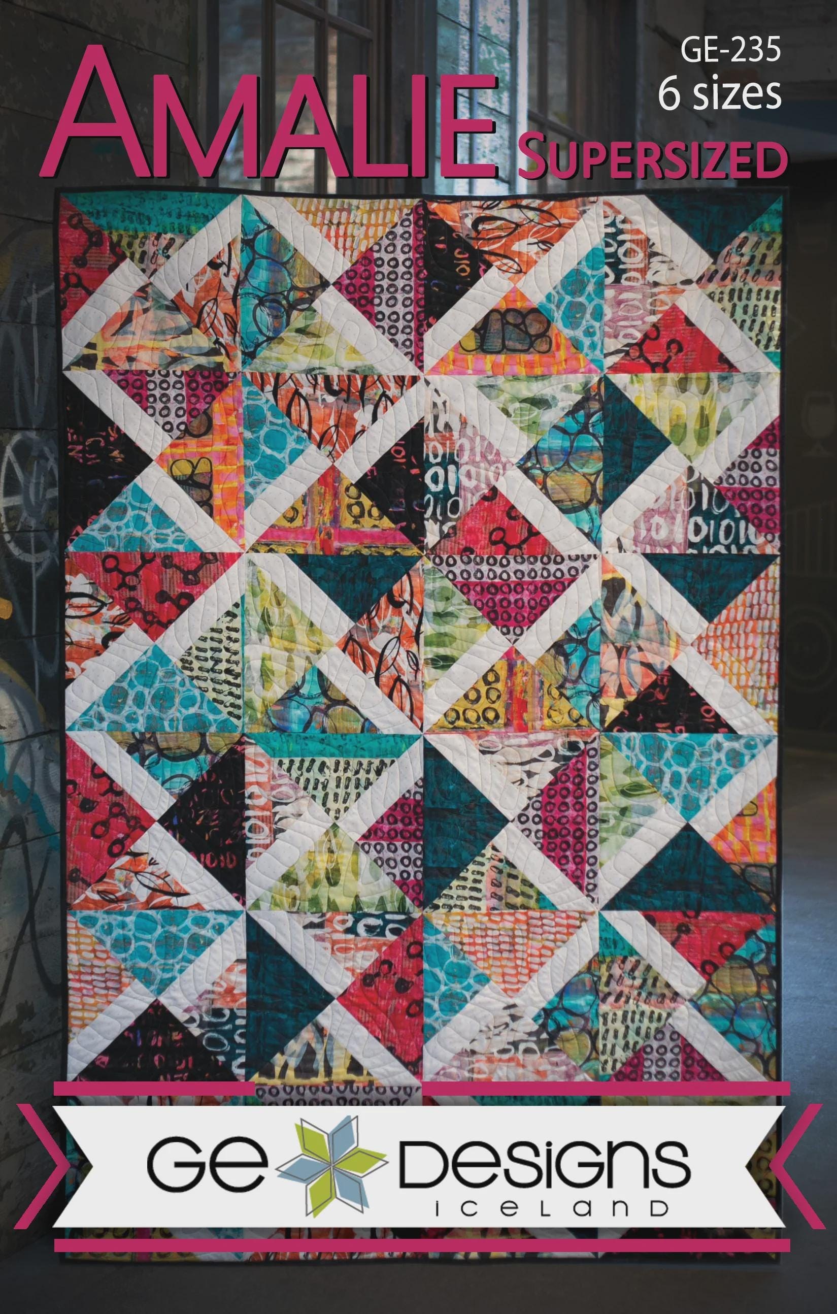 GE Designs Amalie Supersize Quilt Kit in Tim Holtz "Abandoned" Fabric