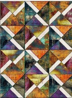 GE Designs Amalie Supersize Quilt Kit in Tim Holtz "Abandoned" Fabric