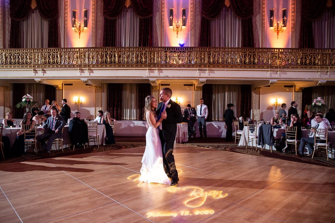 Guests enjoying a wedding reception
