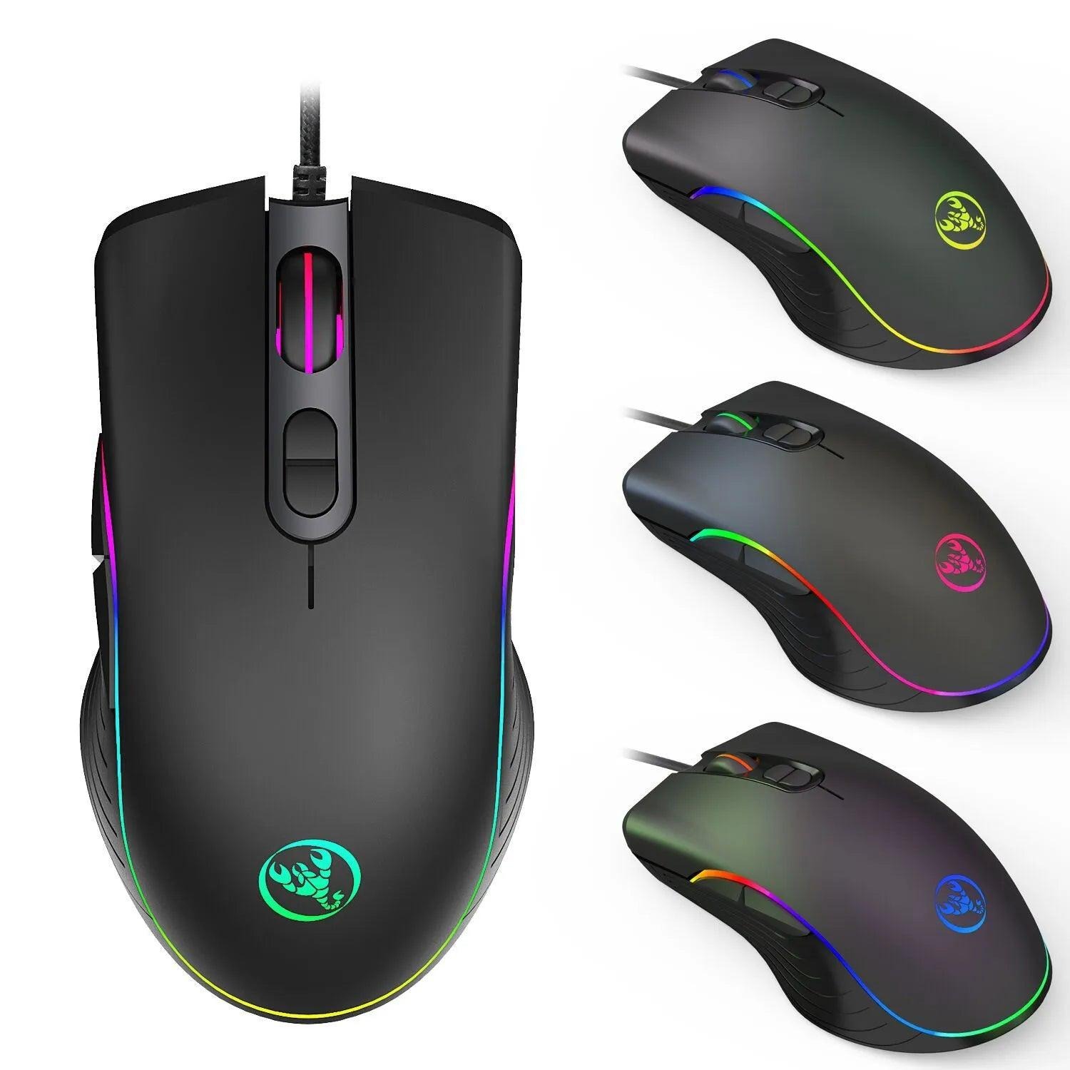 Glowing RGB Wired Gaming Mouse