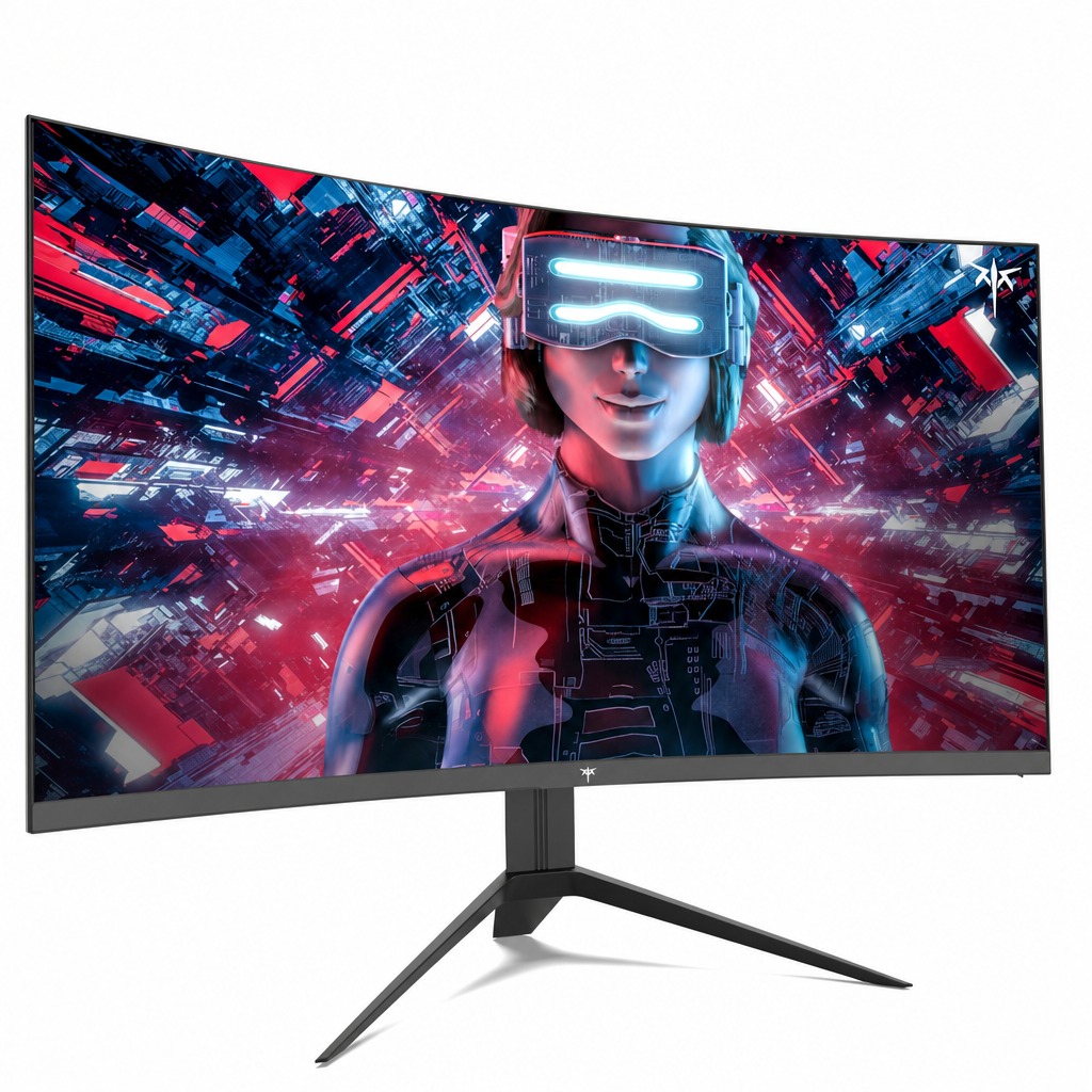 KTC 27 inch Gaming Monitor 1440P Curved Monitor 180Hz 144Hz 2K 1500R 1ms FreeSync Premium/G-Sync DisplayPort/HDMI/USB Vesa/Wall Mount Computer Monitor Ultrawide PC Monitor H27S17