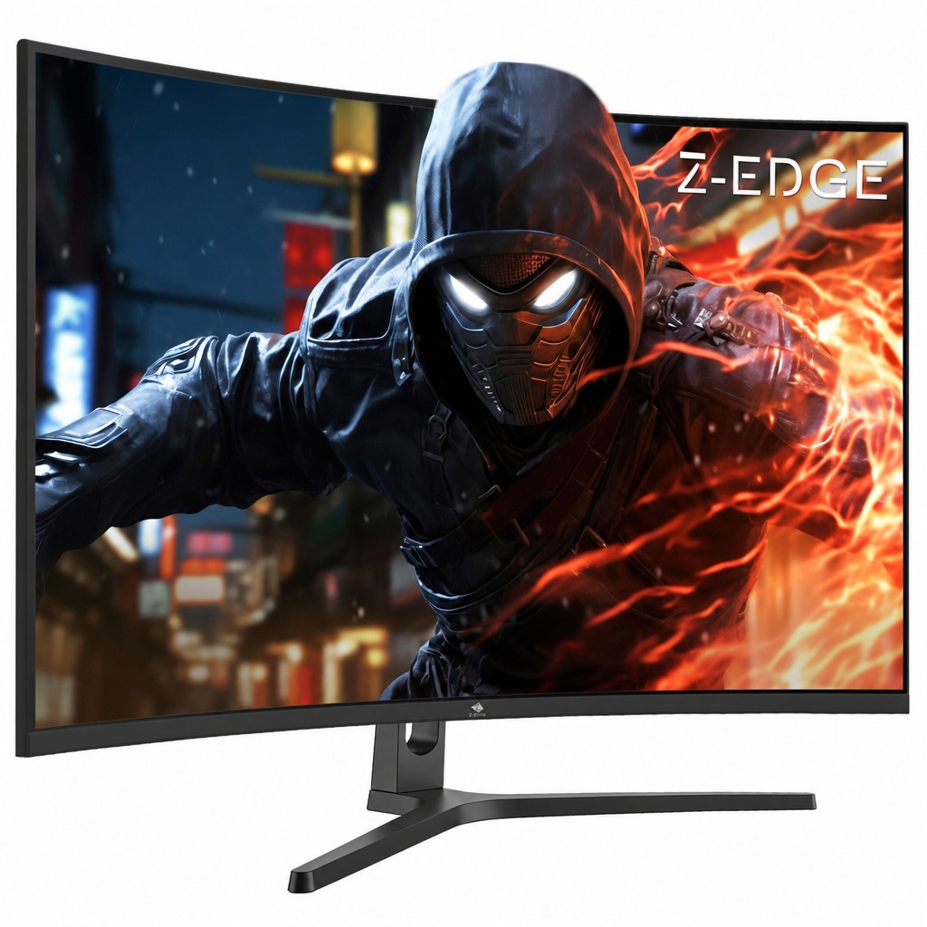 Z-Edge 32 inch Curved Gaming Monitor 16:9 QHD 2K 2560x1440 170/144Hz 1ms Frameless LED Gaming Monitor AMD Freesync Premium Display Port HDMI