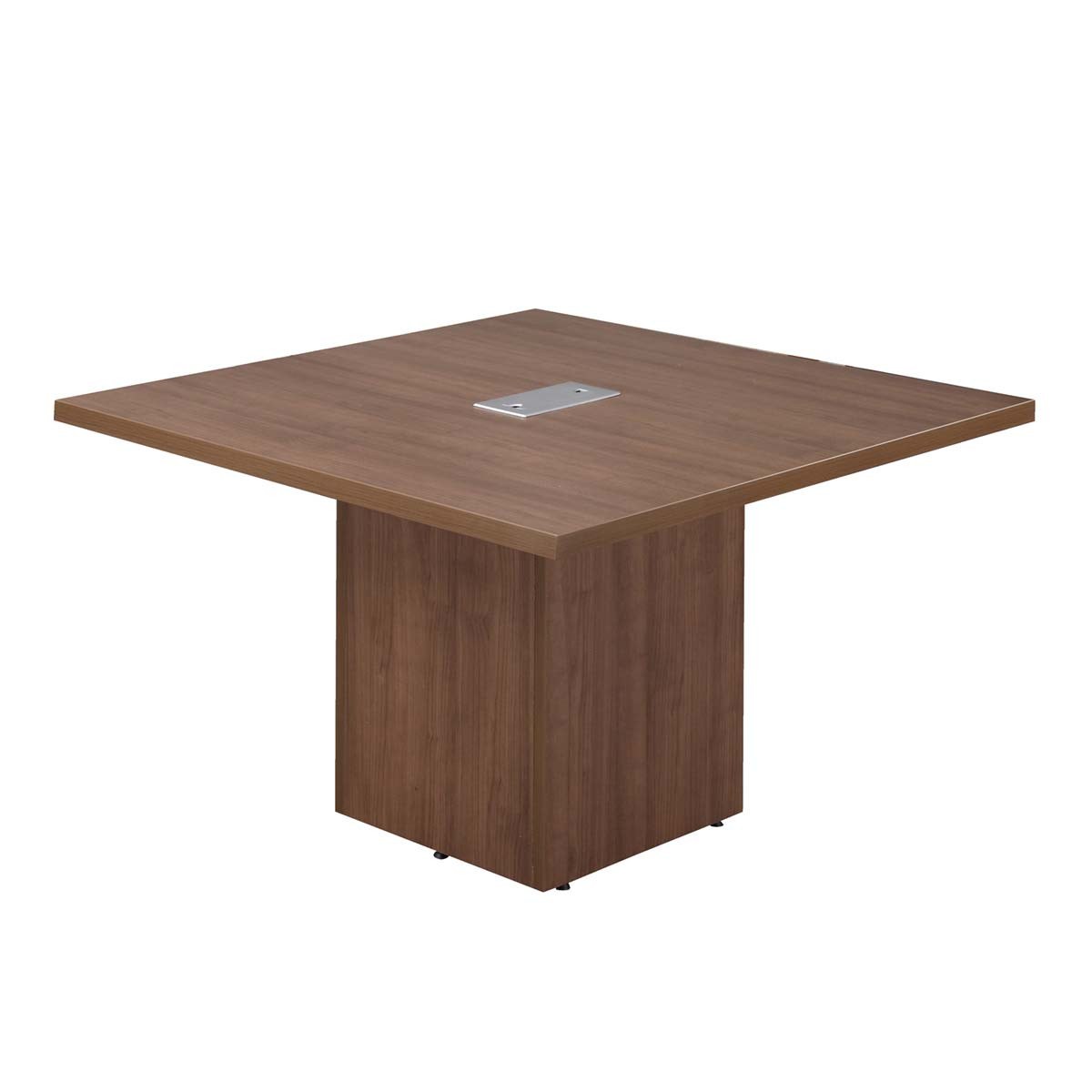 4' Square Laminate Desk Height Conference Table with Cube Base