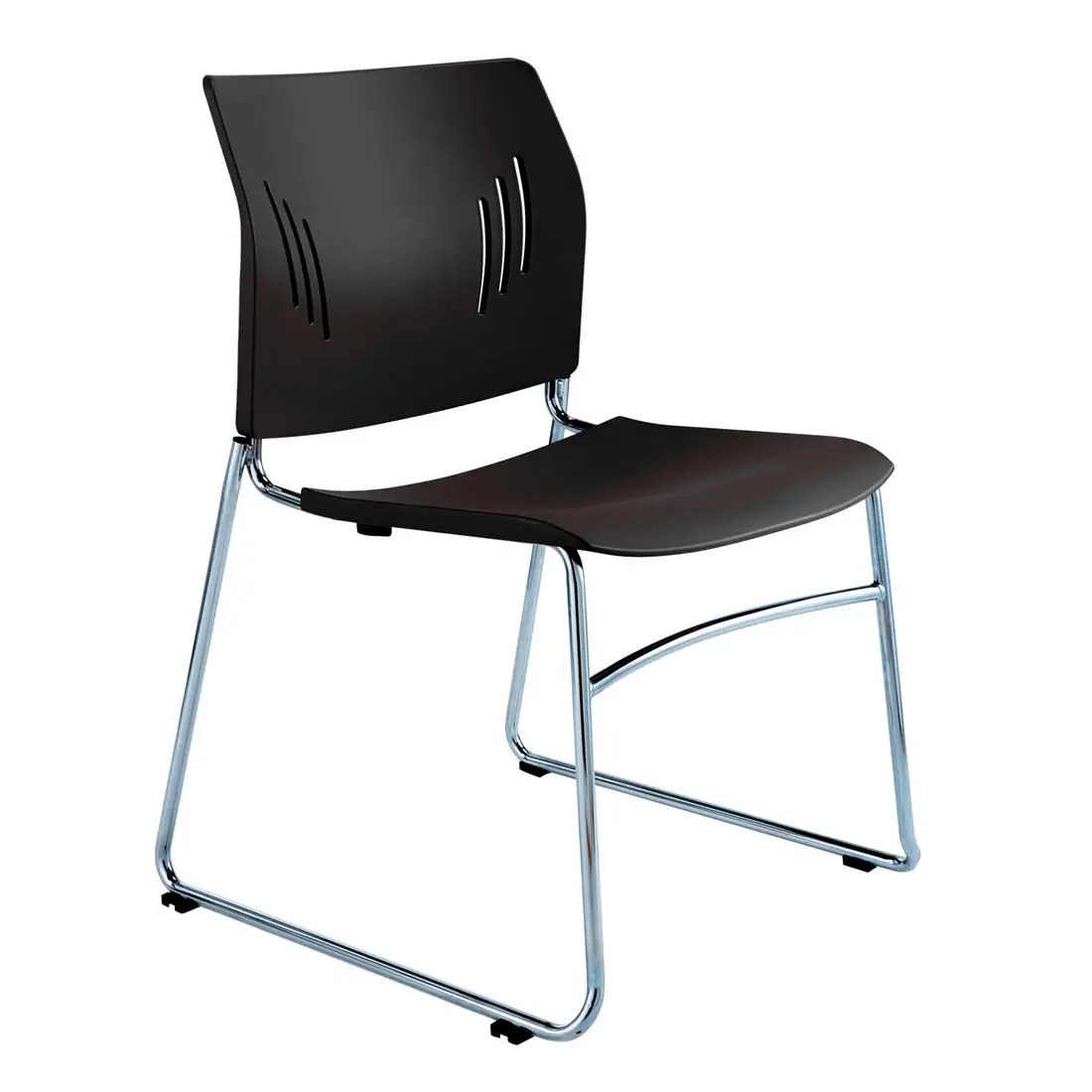 Agenda Plus Stacking Chair with Chrome Sled Base