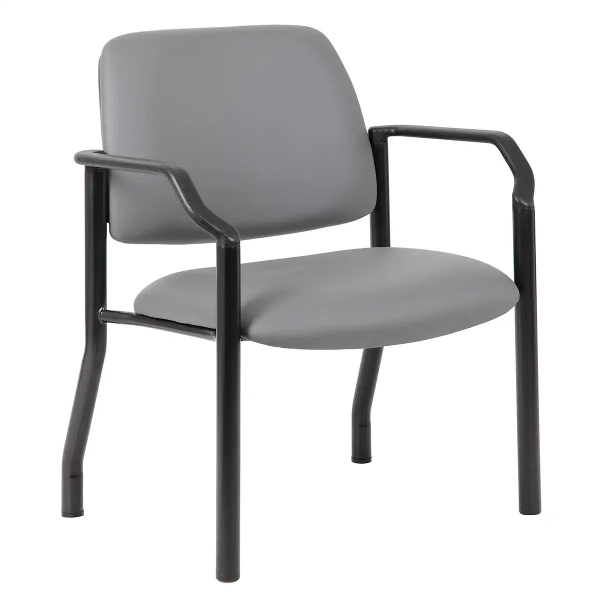 Bariatric Guest Chair with Arms and Black Frame - 400lb. Capacity - 27.5" Wide