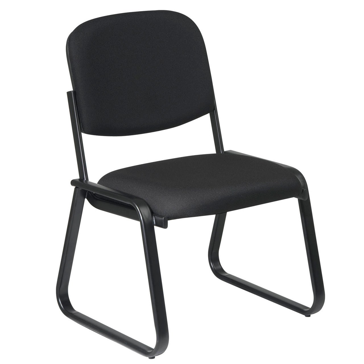 Deluxe Sled Base Armless Guest Chair with Molded Seat & Back