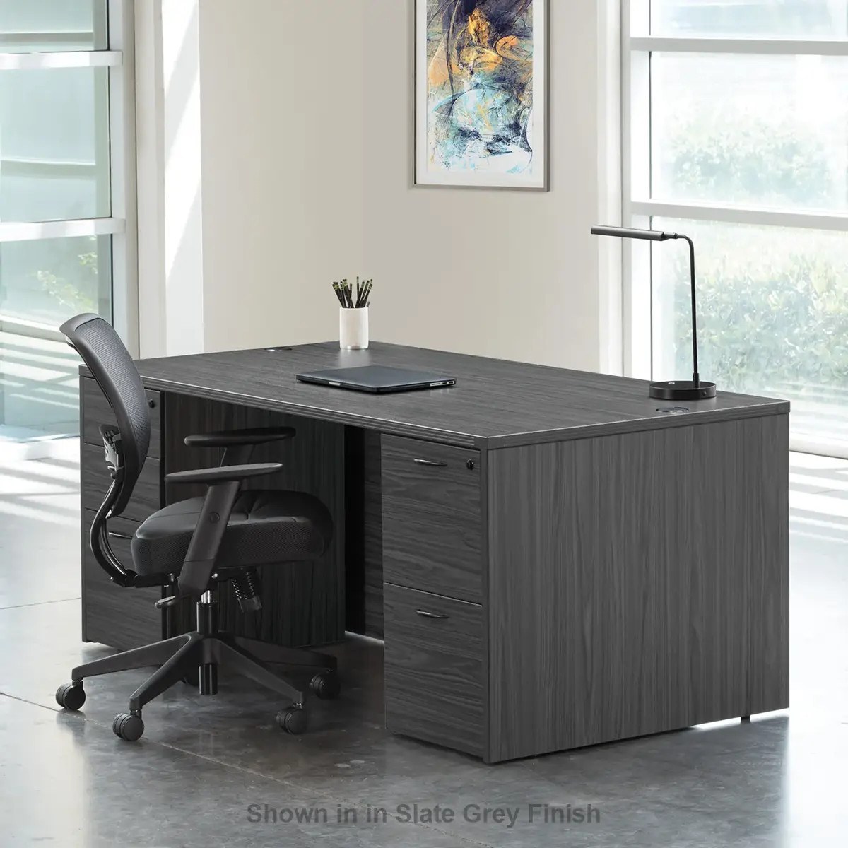 Double Pedestal Desk 66"x30"