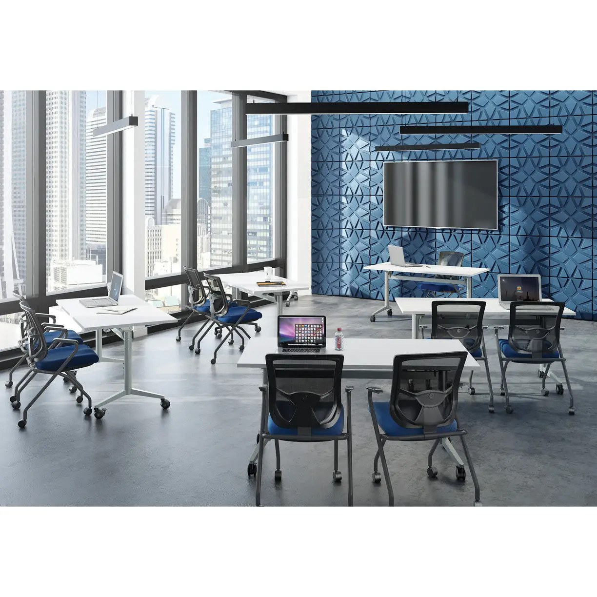 Flip Top Training Tables Typical- Set of 5