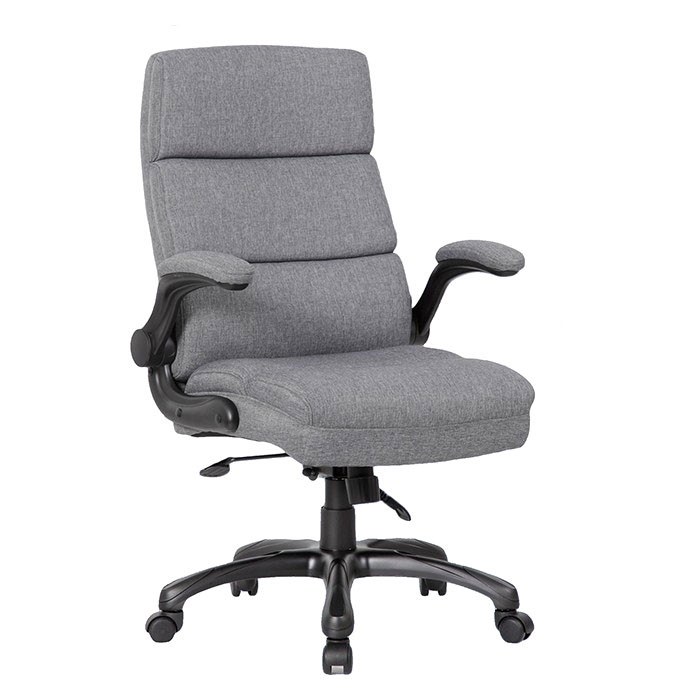 High Back Fabric Executive Chair in Gray Fabric