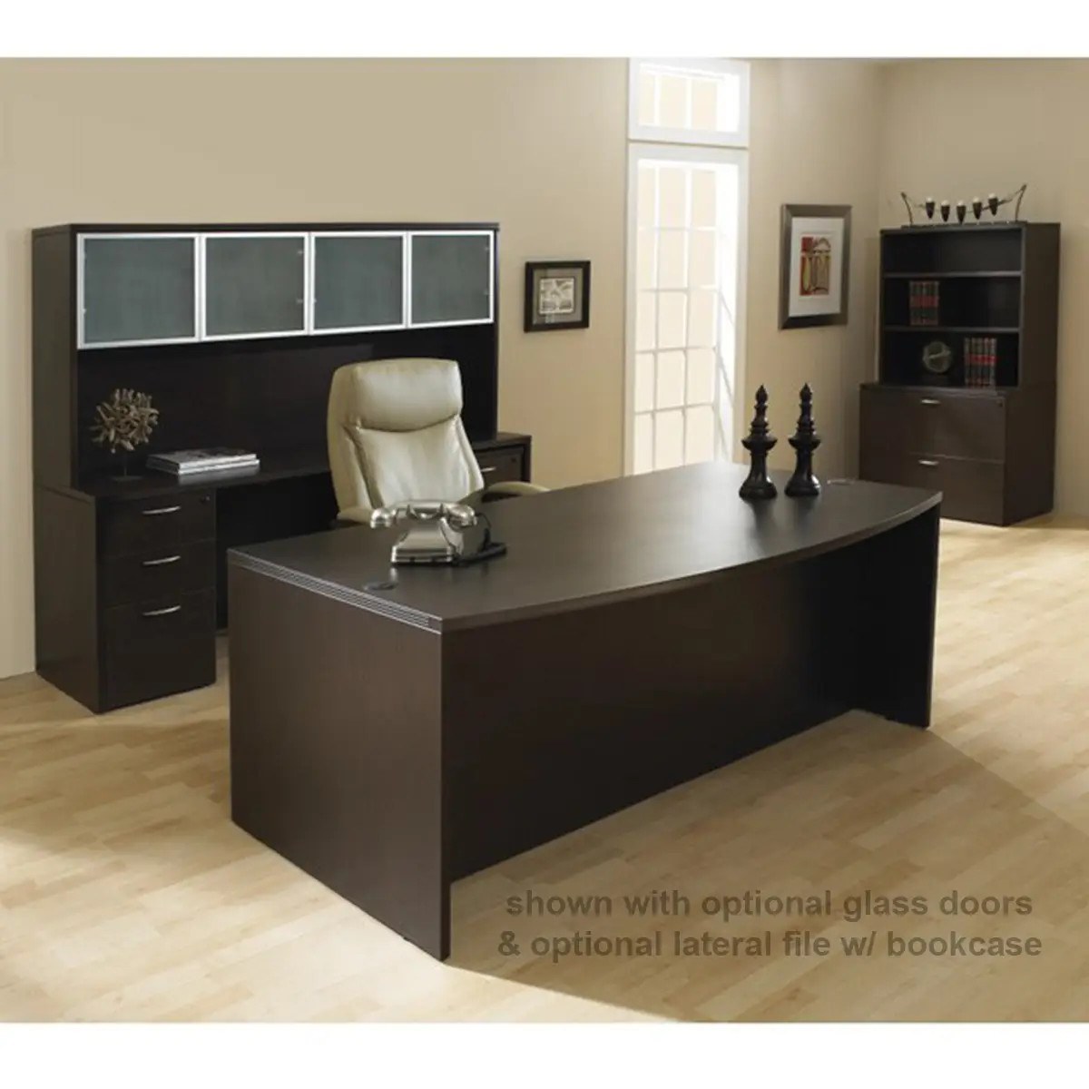 Napa Executive Office Suite - Desk, Hutch, Credenza