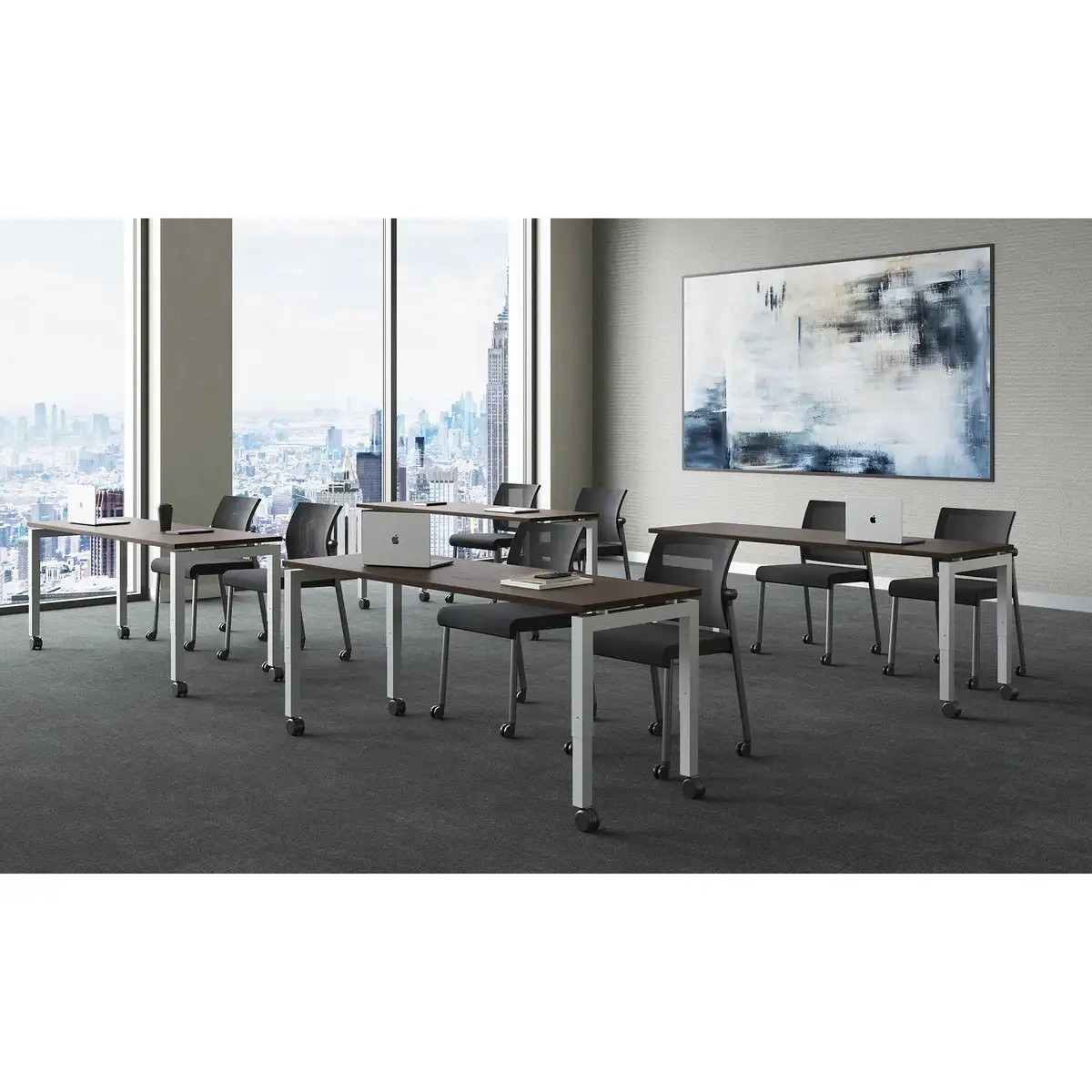 OS Adjustable Height Training Tables Typical  - Style 7 - OST22- Set of 4