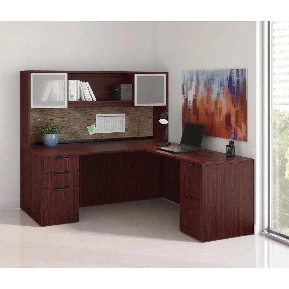 OS Laminate L-Shape Desk Typical