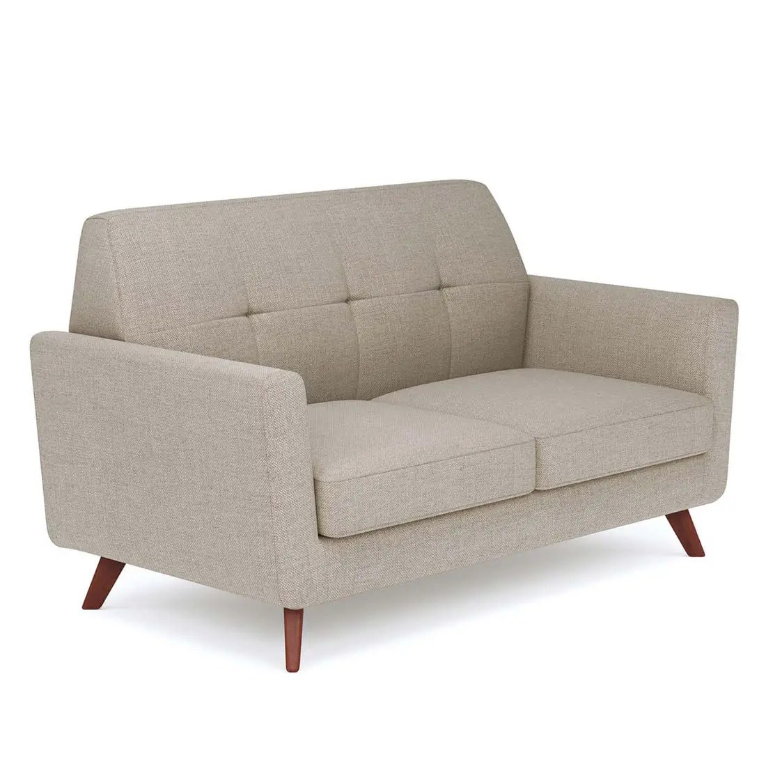 Partridge Loveseat with Light Wood Legs