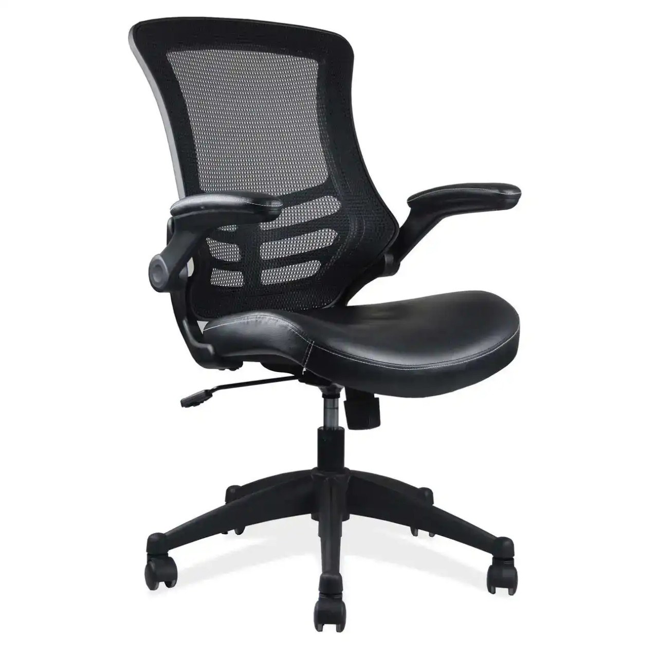 Serene Flip Arm Mesh Back Task Chair with Black Frame
