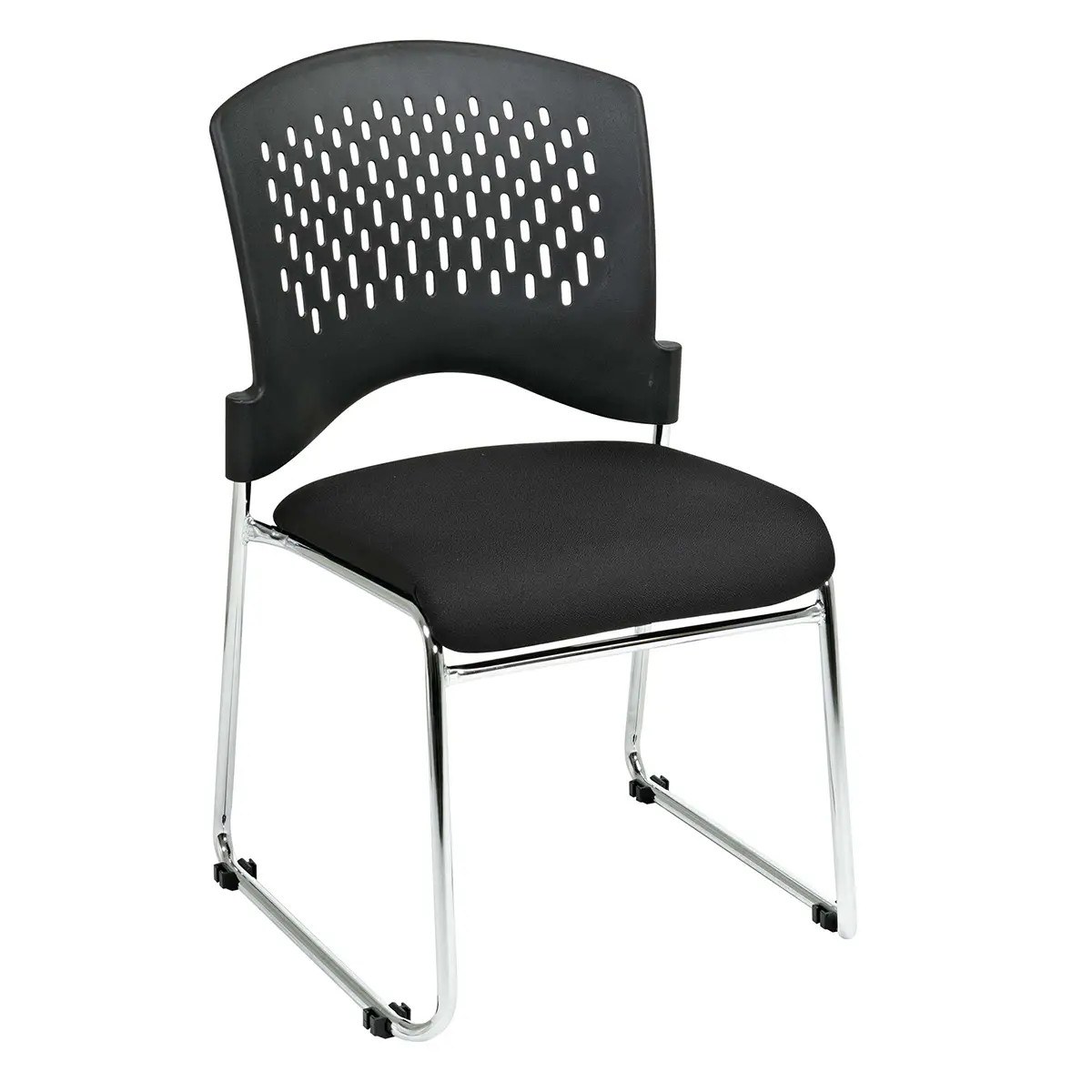 Stacking Sled Base Visitors Chair Armless with -30 FreeFlex® II Coal Seat
