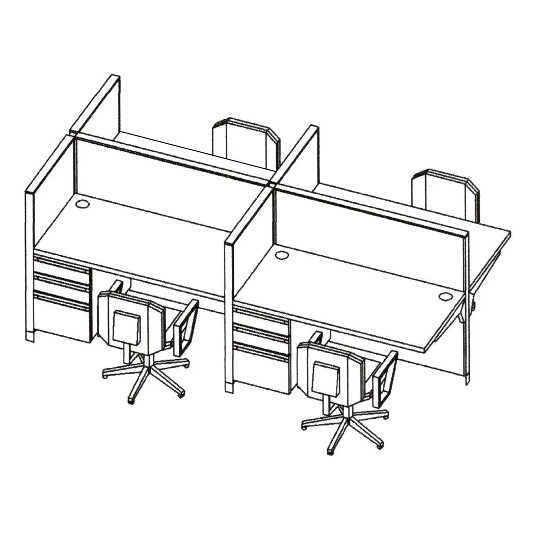 Telemarketing Stations - 4-Station Remanufactured Herman Miller/New Clone (Priced per Station)