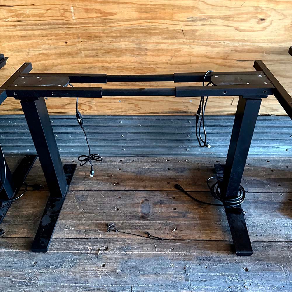 USED - Black 2-Stage Dual Motor Adjustable Height Desk BASE - USED - LOCAL PHOENIX SALES ONLY