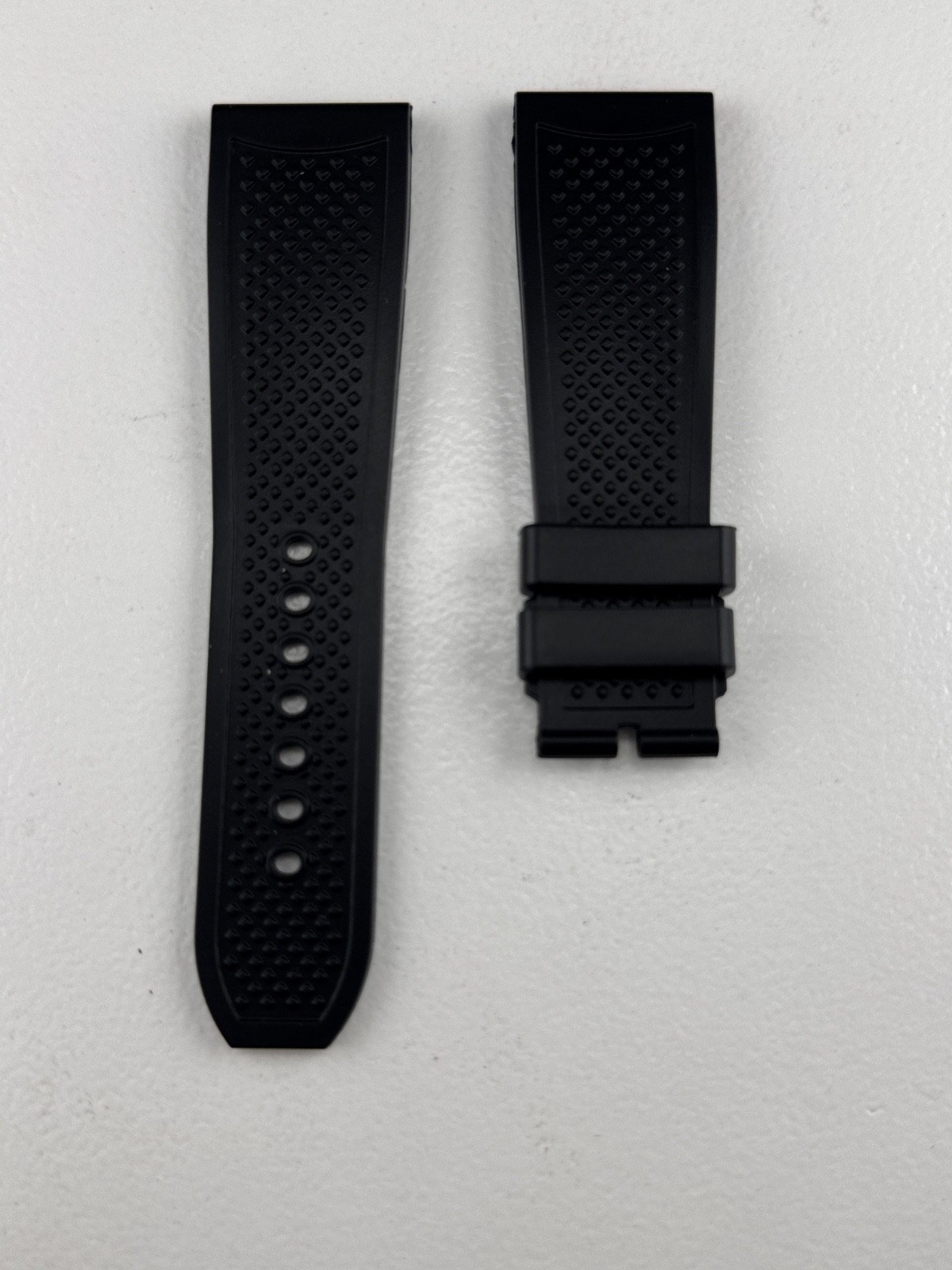 Genuine Oem Cartier Calibre De Cartier 24mm Black Rubber Watch Strap New