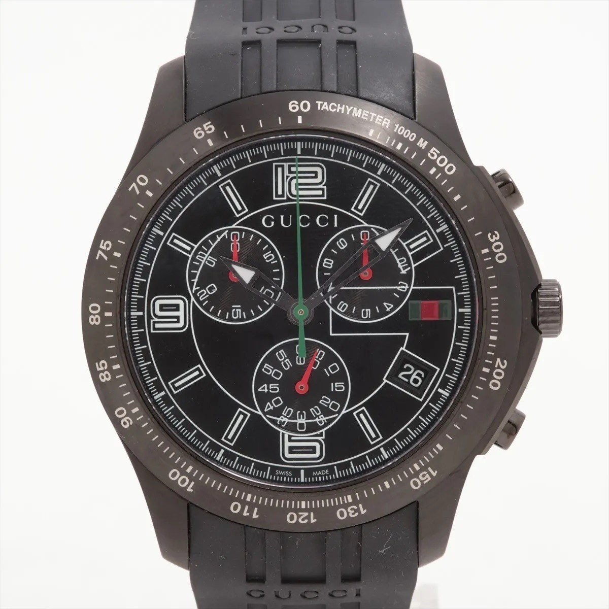 Gucci G Timeless 126 2 Black Steel 45mm Swiss Chronograph From California