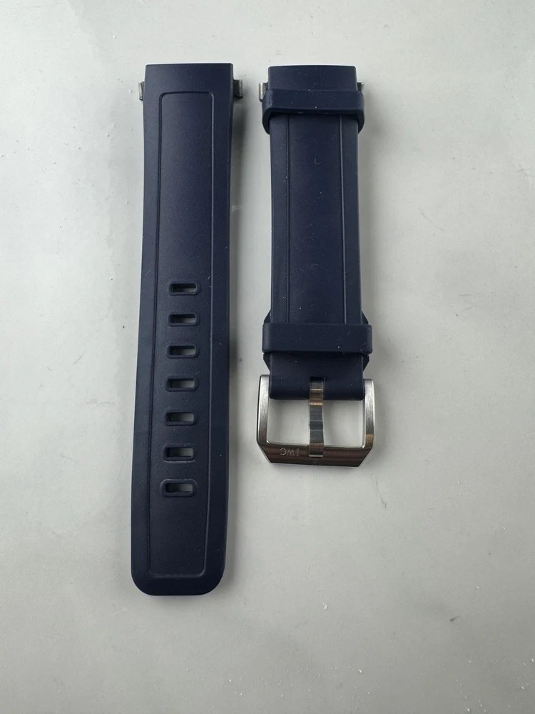 Iwc Blue Rubber Quick Release Strap With Oem Clasp For Aquatimer 22mm Wa33398 1