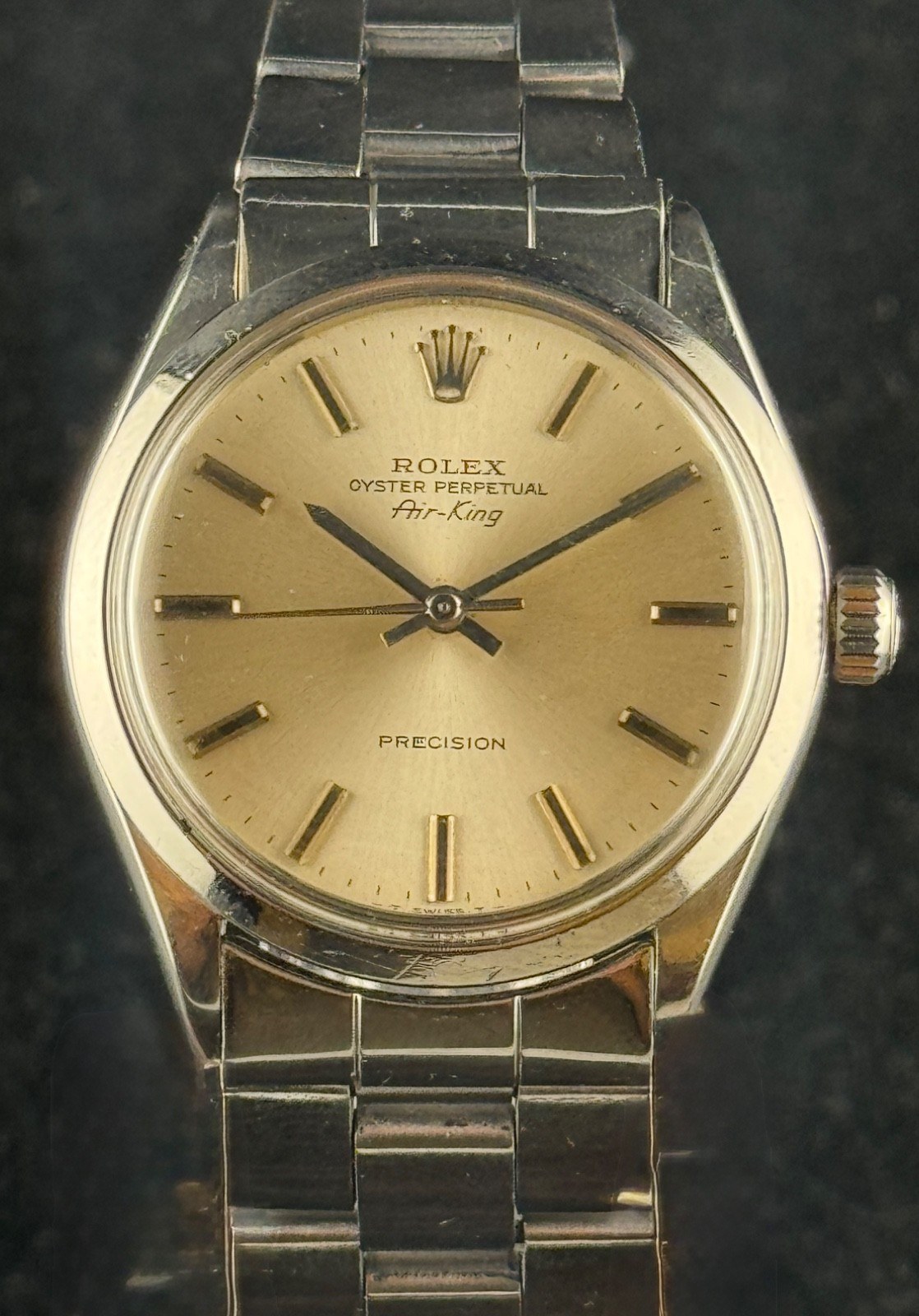 Rolex Air King Date 5500 Precision Automatic Unisex Wristwatch 34mm