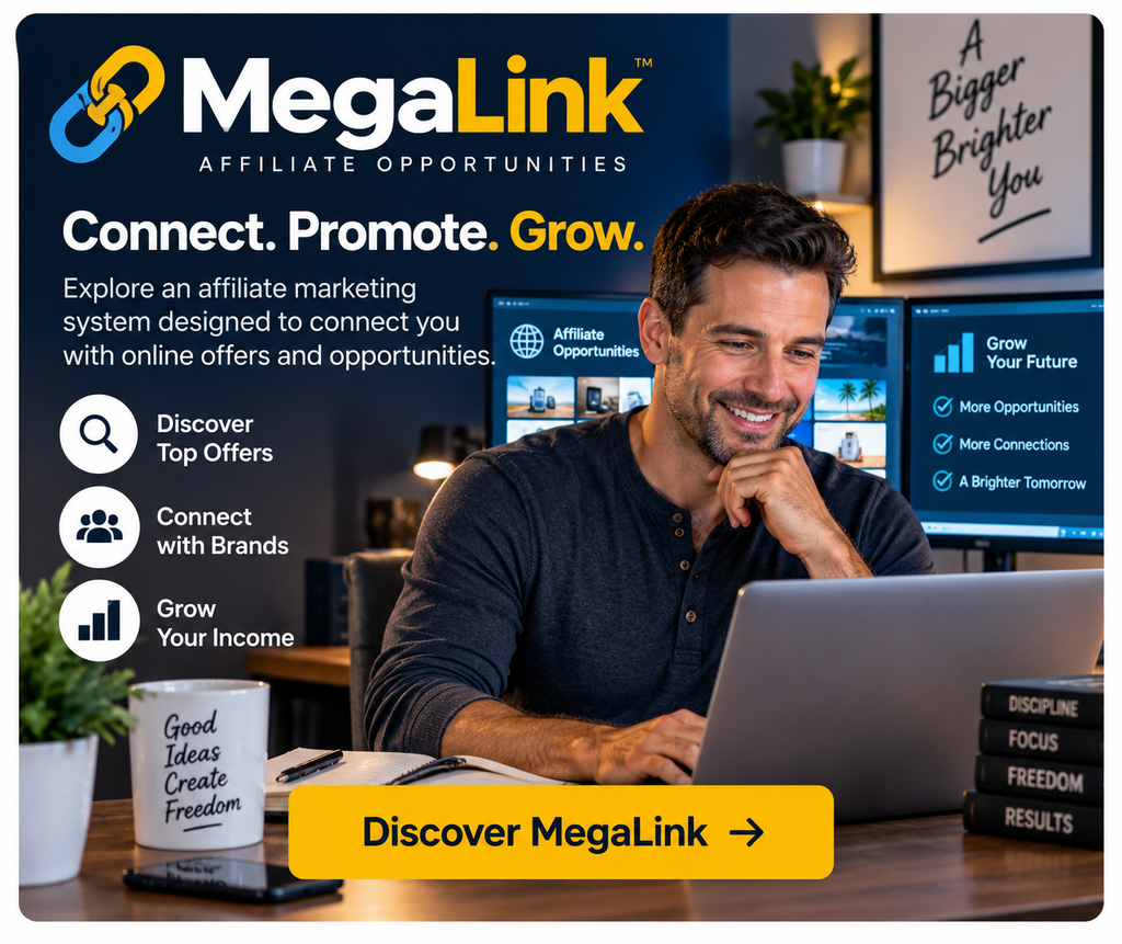 MegaLink affiliate opportunities. Connect, promote and grow.