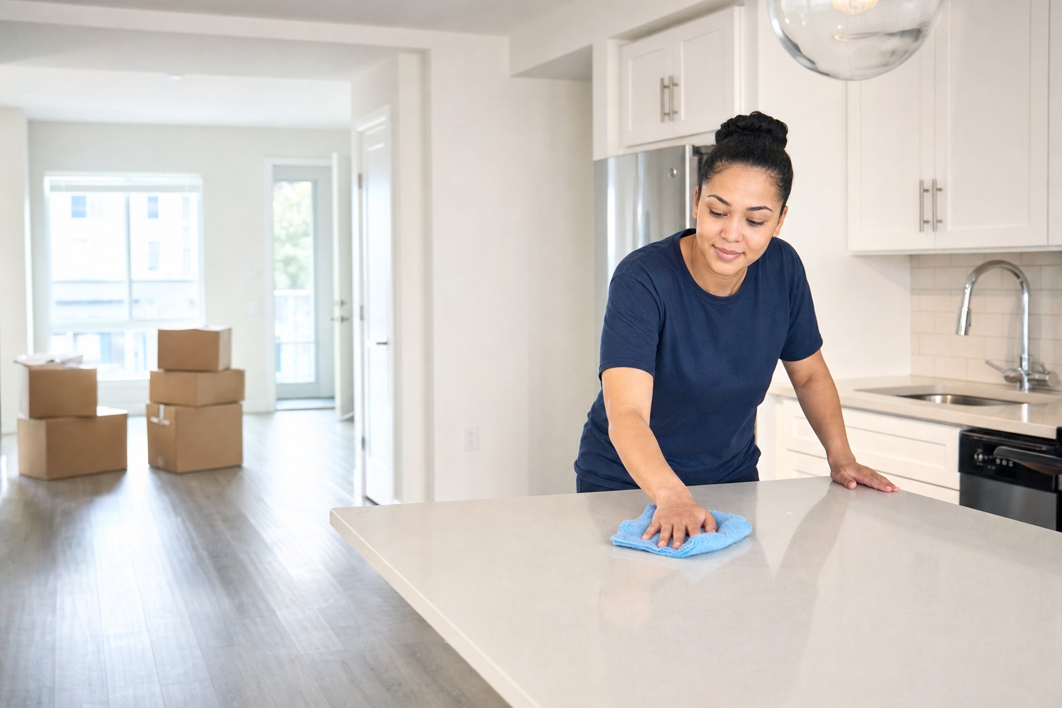 Freshly prepared apartment for a new resident