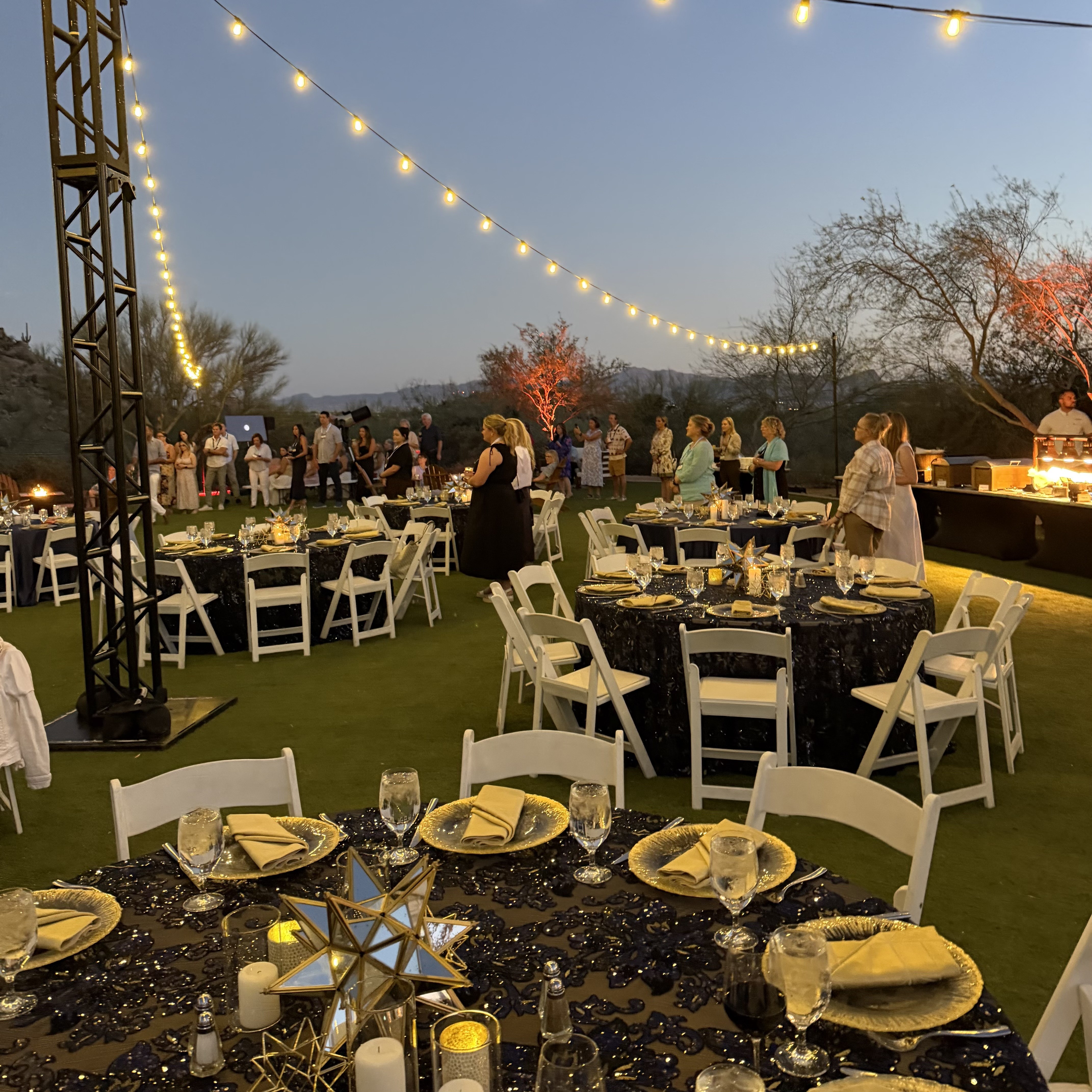 Evening event gathering at Dove Mountain