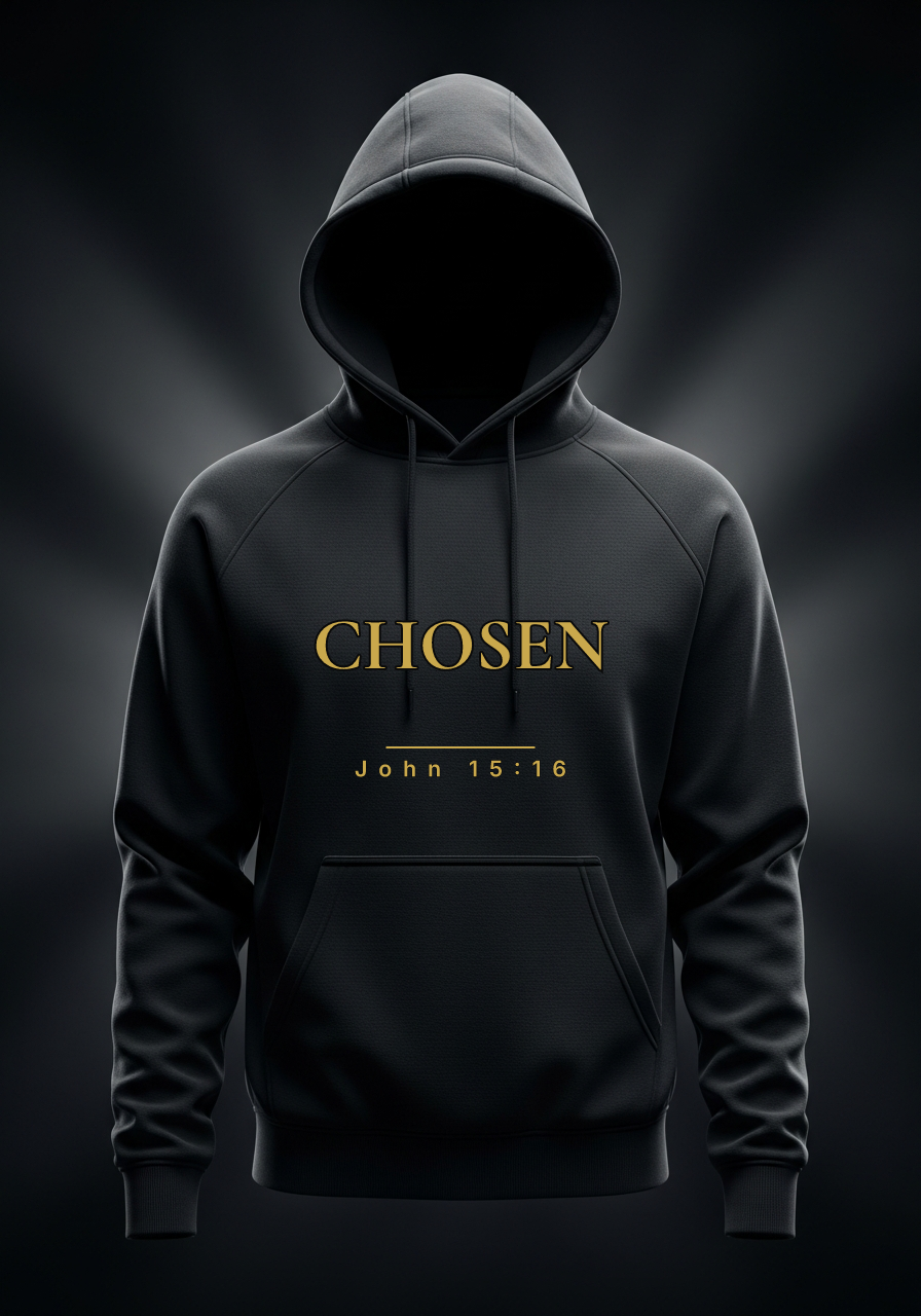 "Chosen" Hoodie faith-based apparel