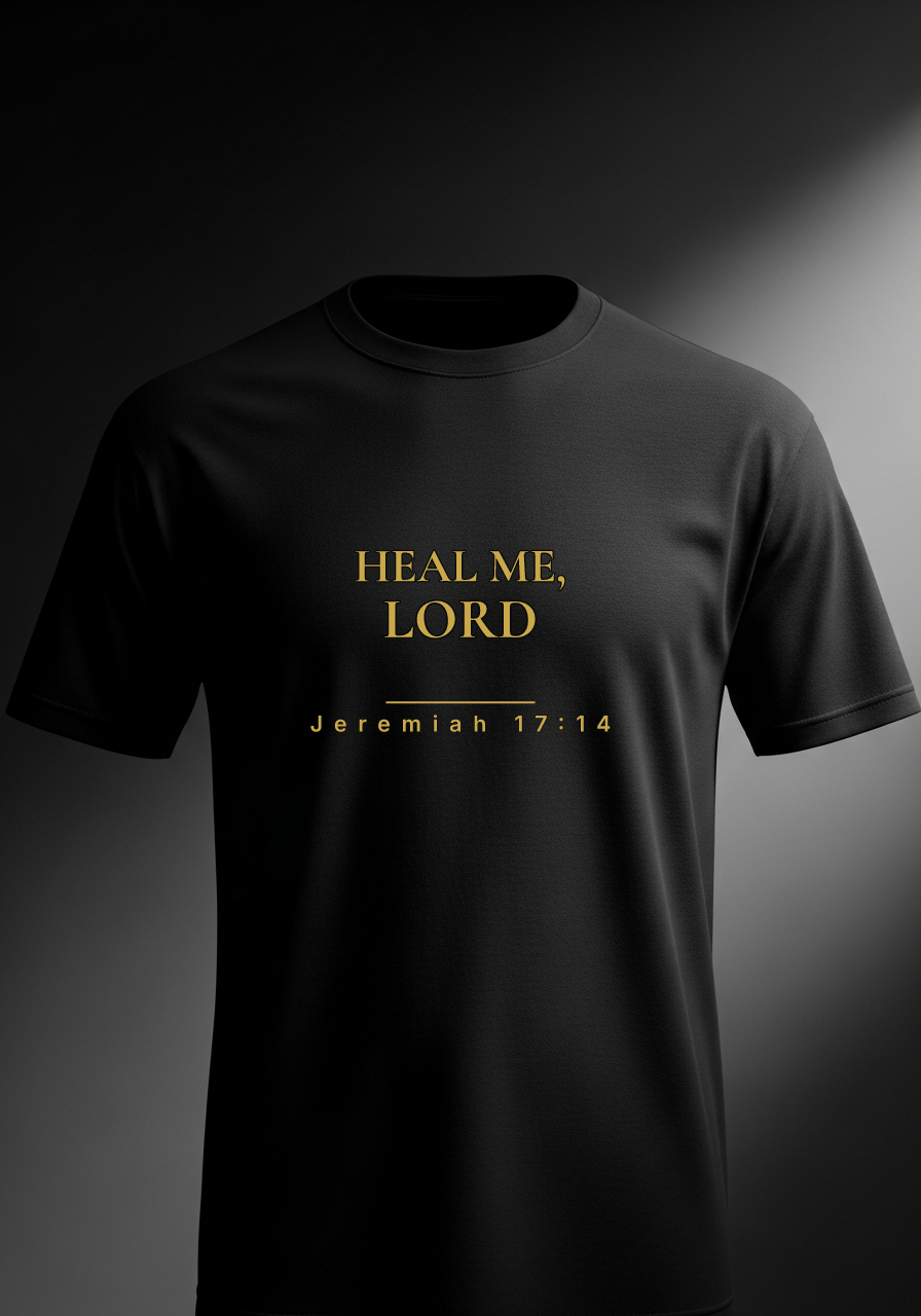 "Heal Me, Lord" Tee faith-based apparel