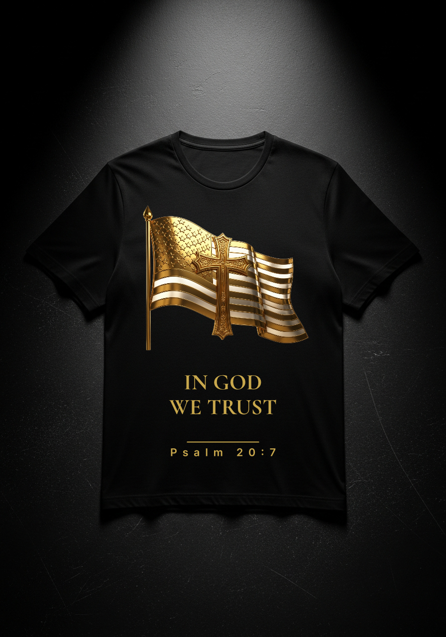 "In God We Trust" Tee faith-based apparel