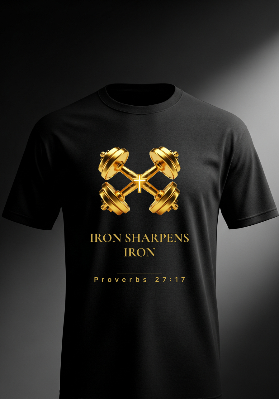 "Iron Sharpens Iron" Tee faith-based apparel