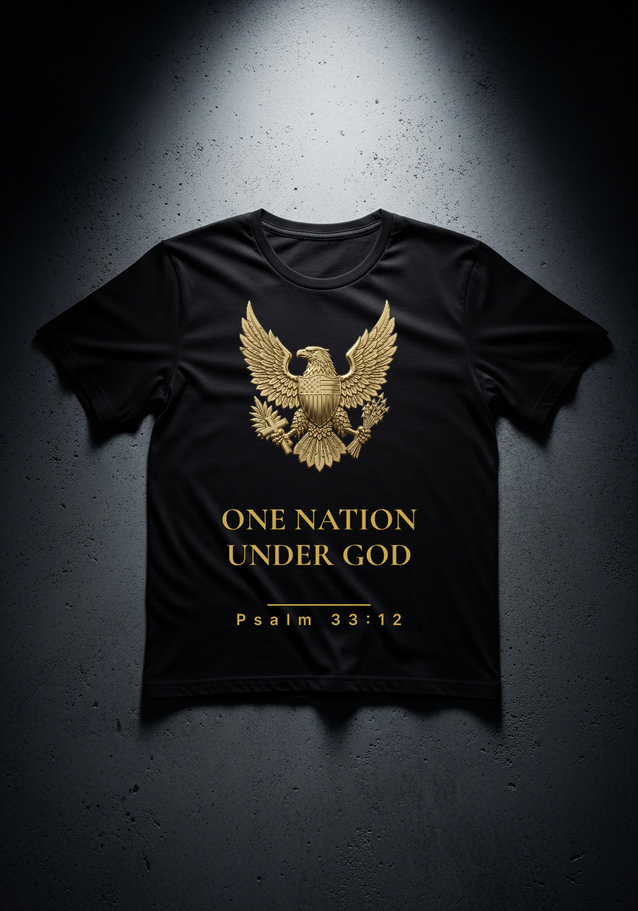 "One Nation Under God" Tee faith-based apparel