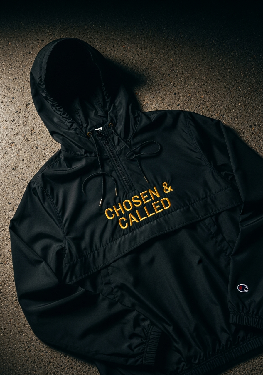 "Chosen & Called" Packable Anorak faith-based apparel