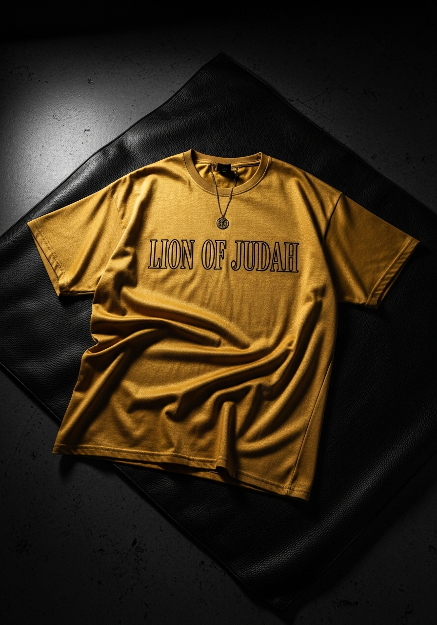 "Lion of Judah" Drop Shoulder Tee faith-based apparel