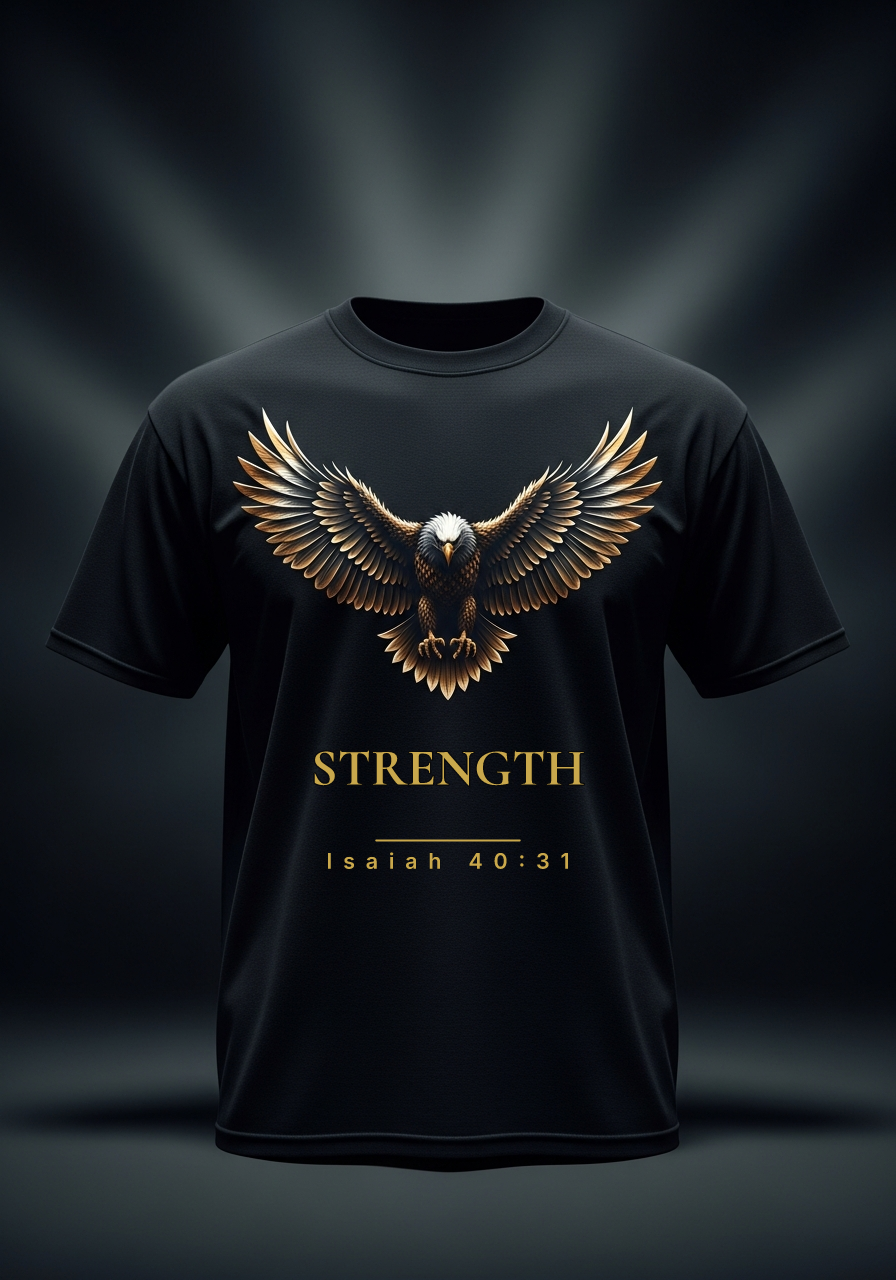 "Strength" Eagle Tee faith-based apparel