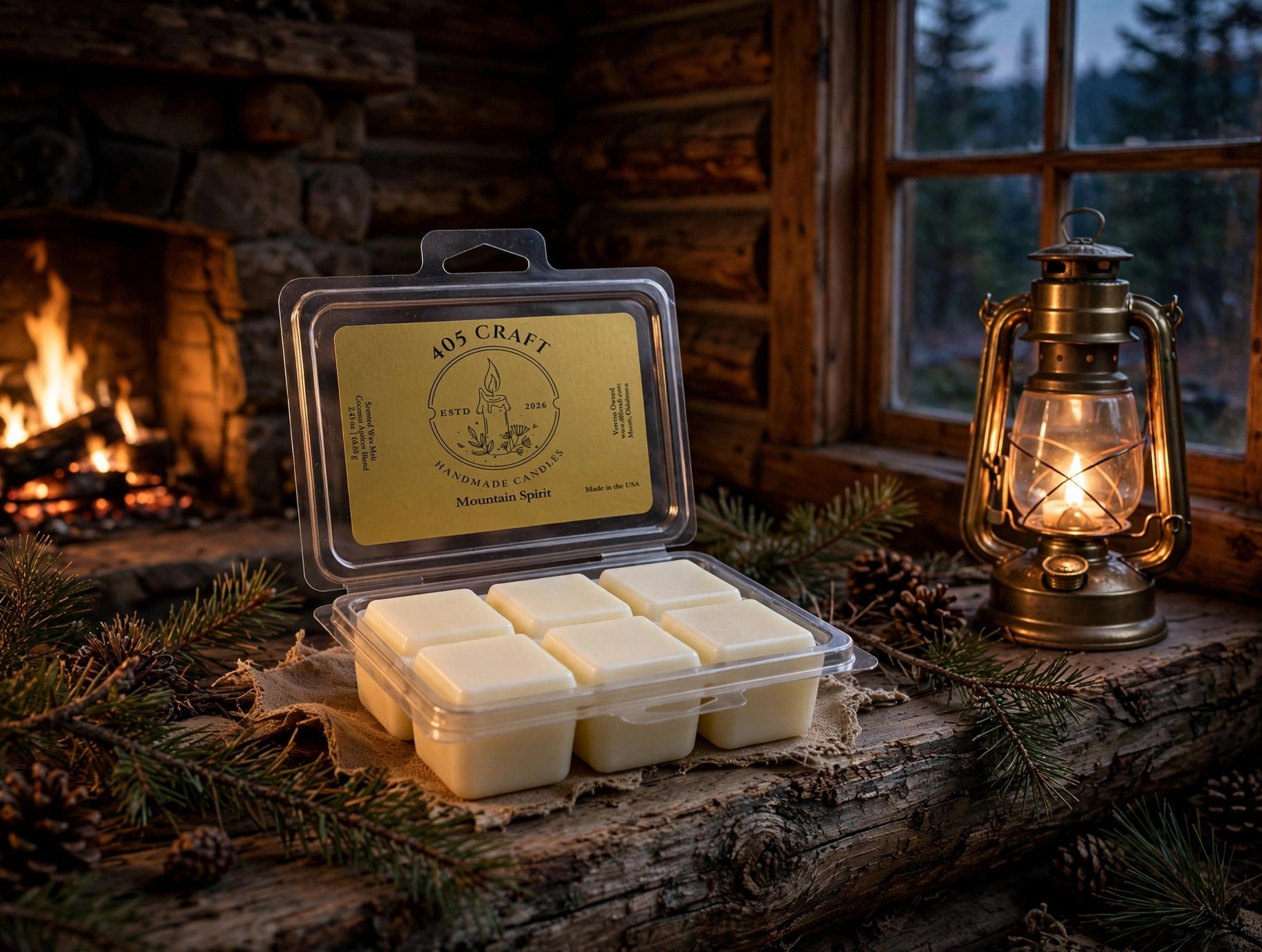 Mountain Spirit wax melts for a calm flame-free fragrance layer